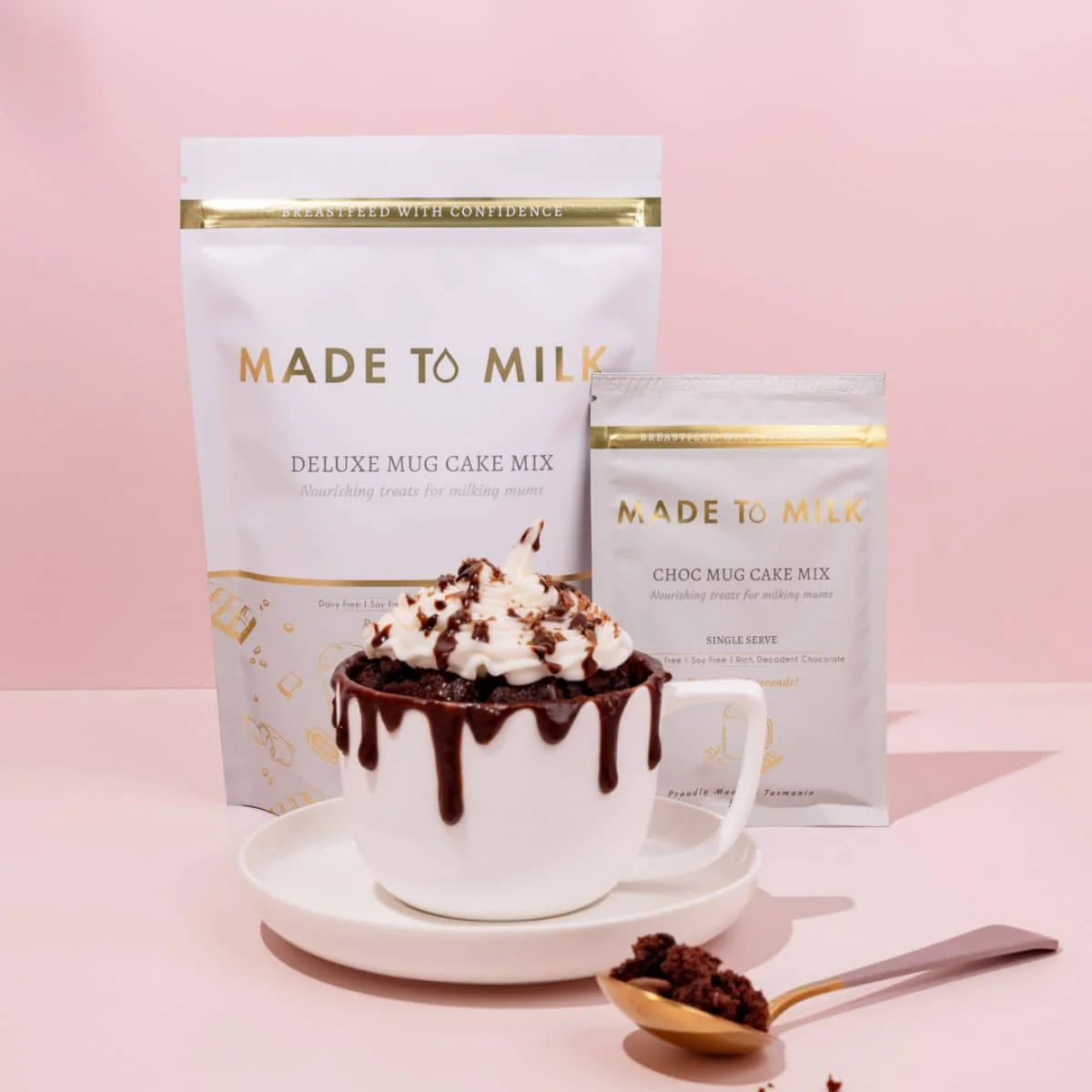 Made to Milk Lactation Chocolate Mug Cake Mix - Single Serve - Image 2