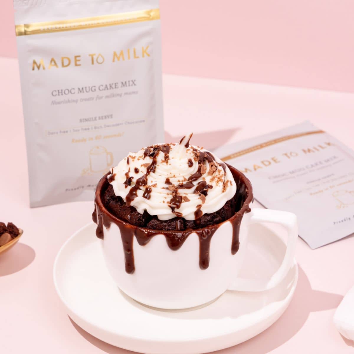 Made to Milk Lactation Chocolate Mug Cake Mix - Single Serve - Image 4