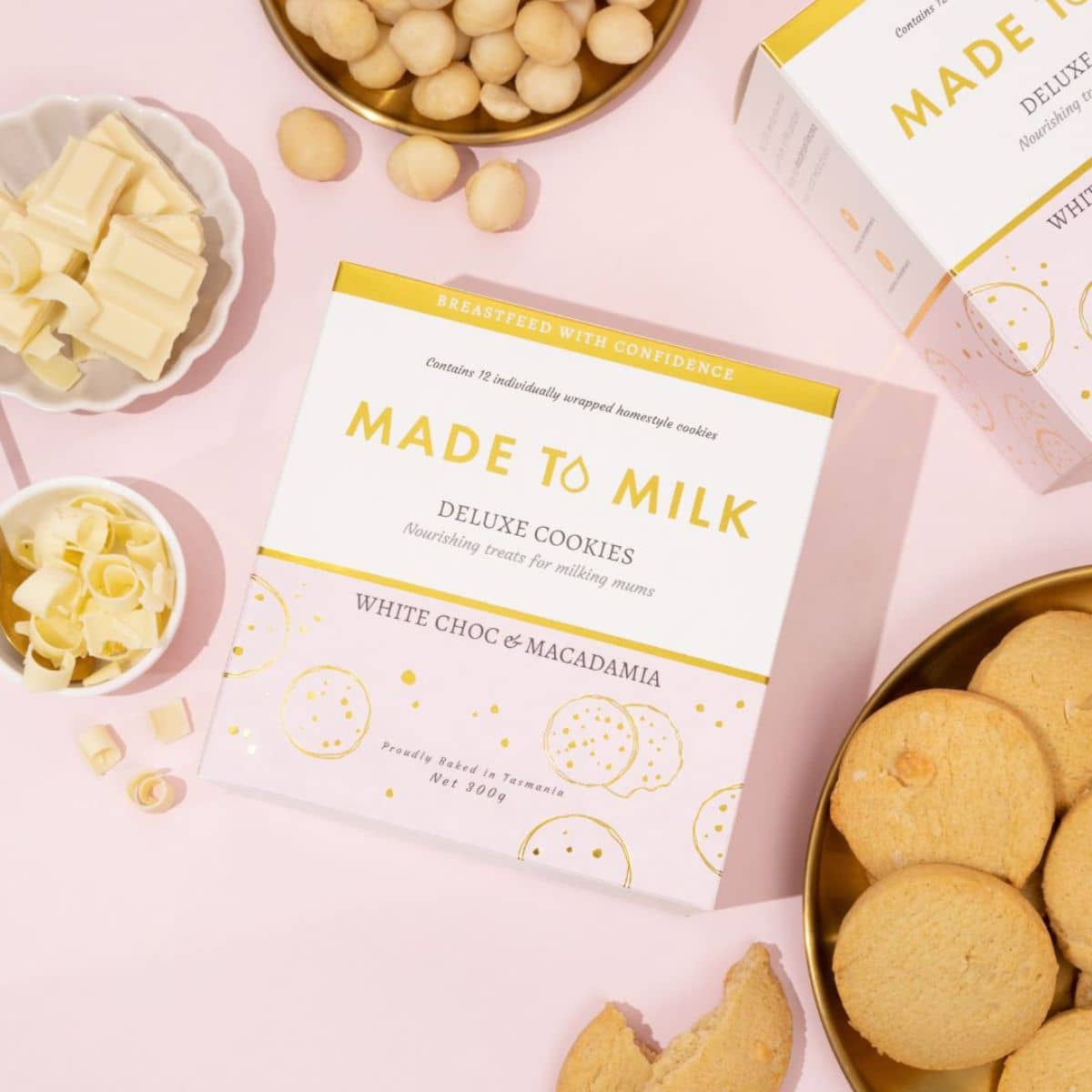 Made to Milk Lactation Cookies - White Choc & Macadamia Nut - Image 2