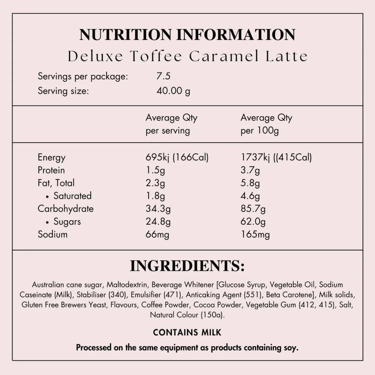 Made to Milk - Lactation Toffee Caramel Latte - Image 5