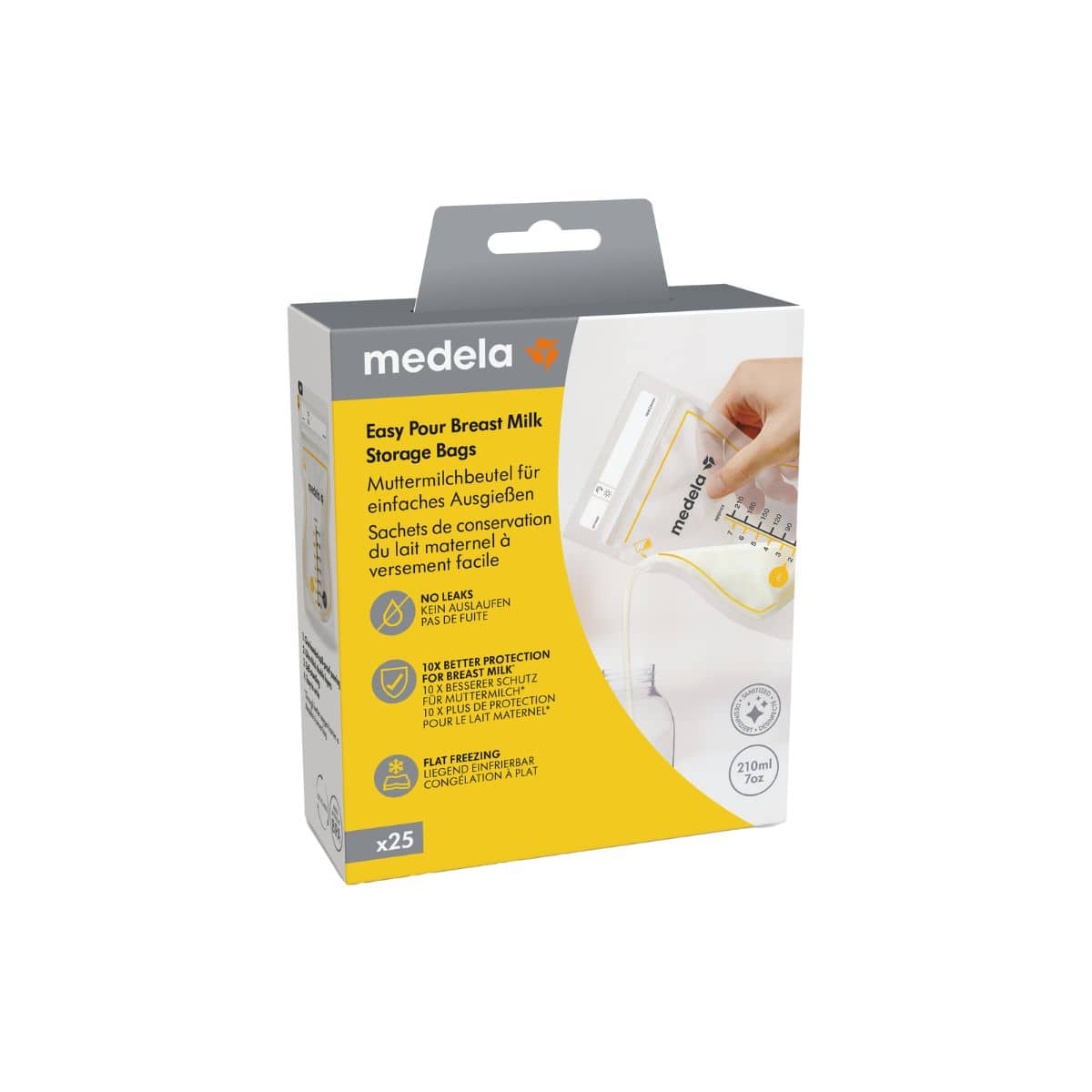 Medela Easy Pour Breast Milk Storage Bags - 25pk - Image 3