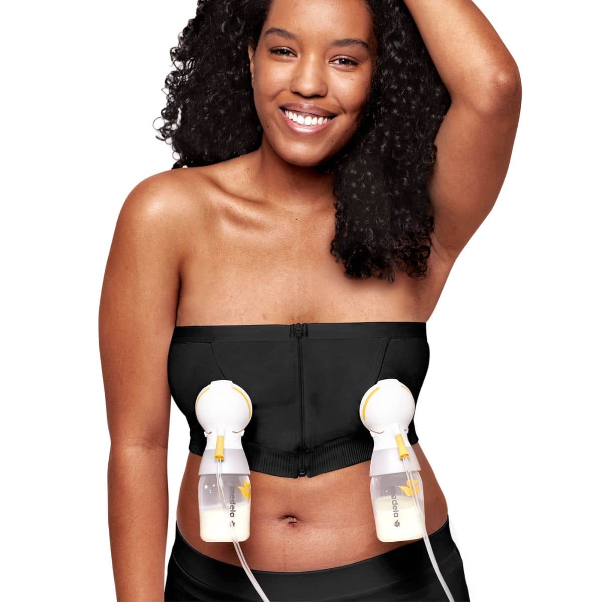 Medela Hands-Free Pumping Bustier - Black - Image 2