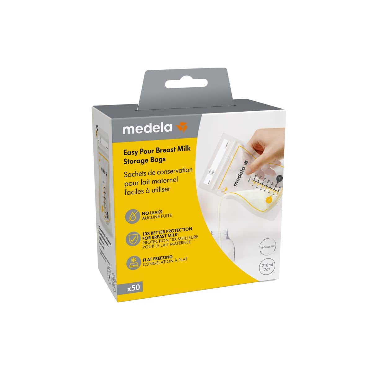 Medela Easy Pour Breast Milk Storage Bags - 50pk - Image 3