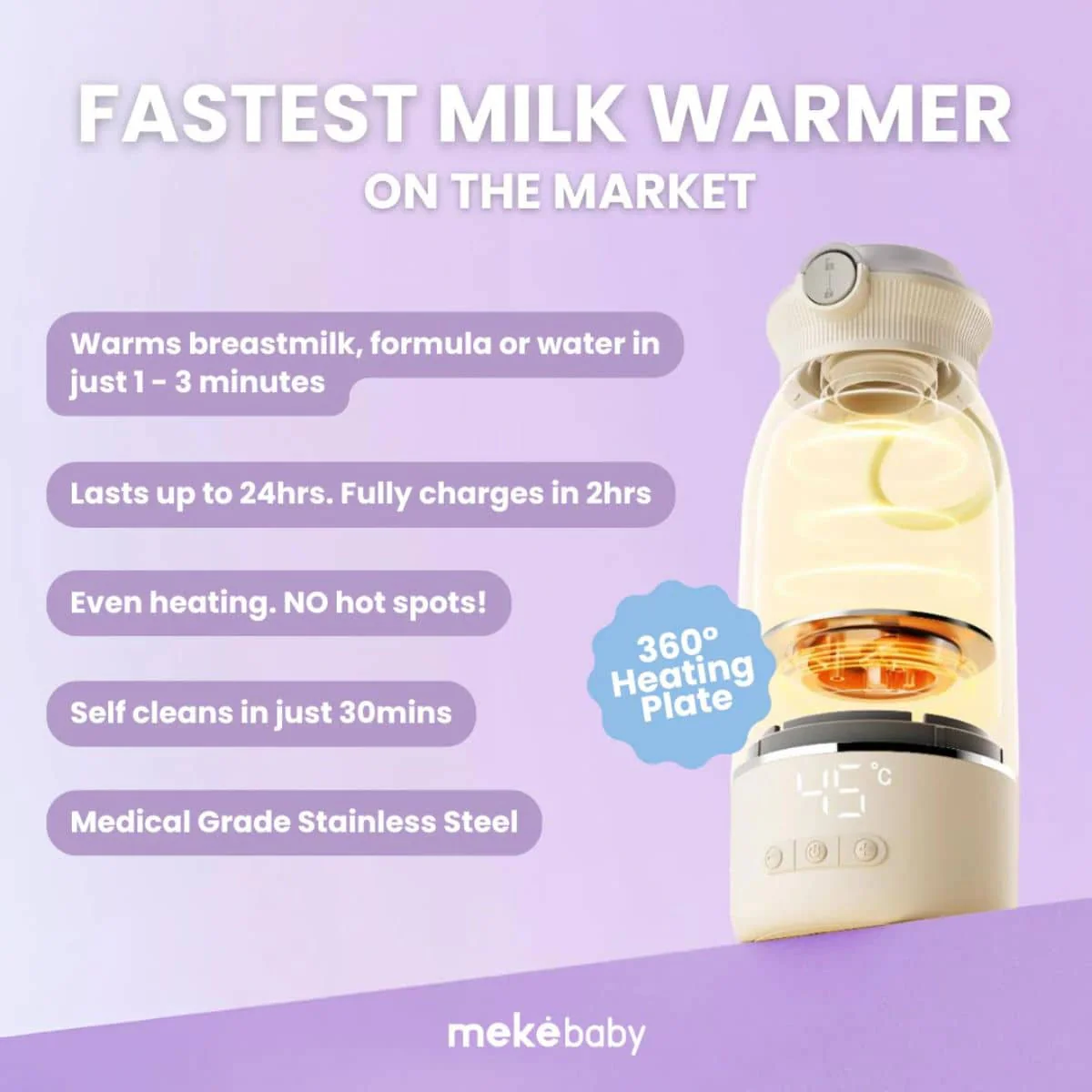 Meke Baby Express Milk Warmer - Image 6