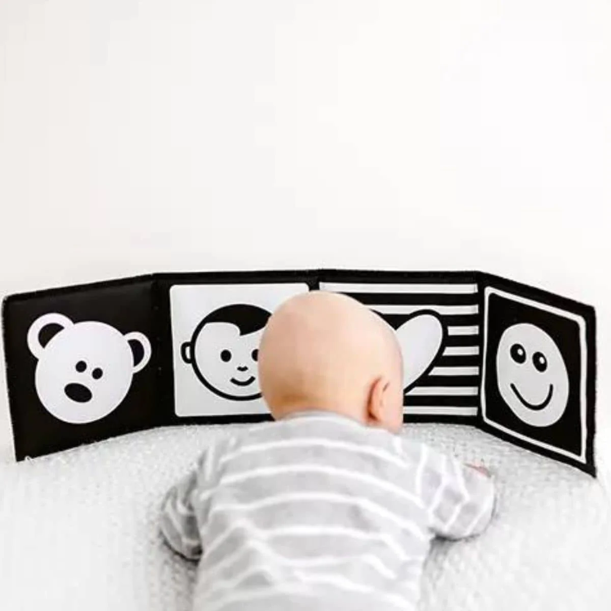 Mesmerised Faces for Baby Organic Cloth Book - Image 6