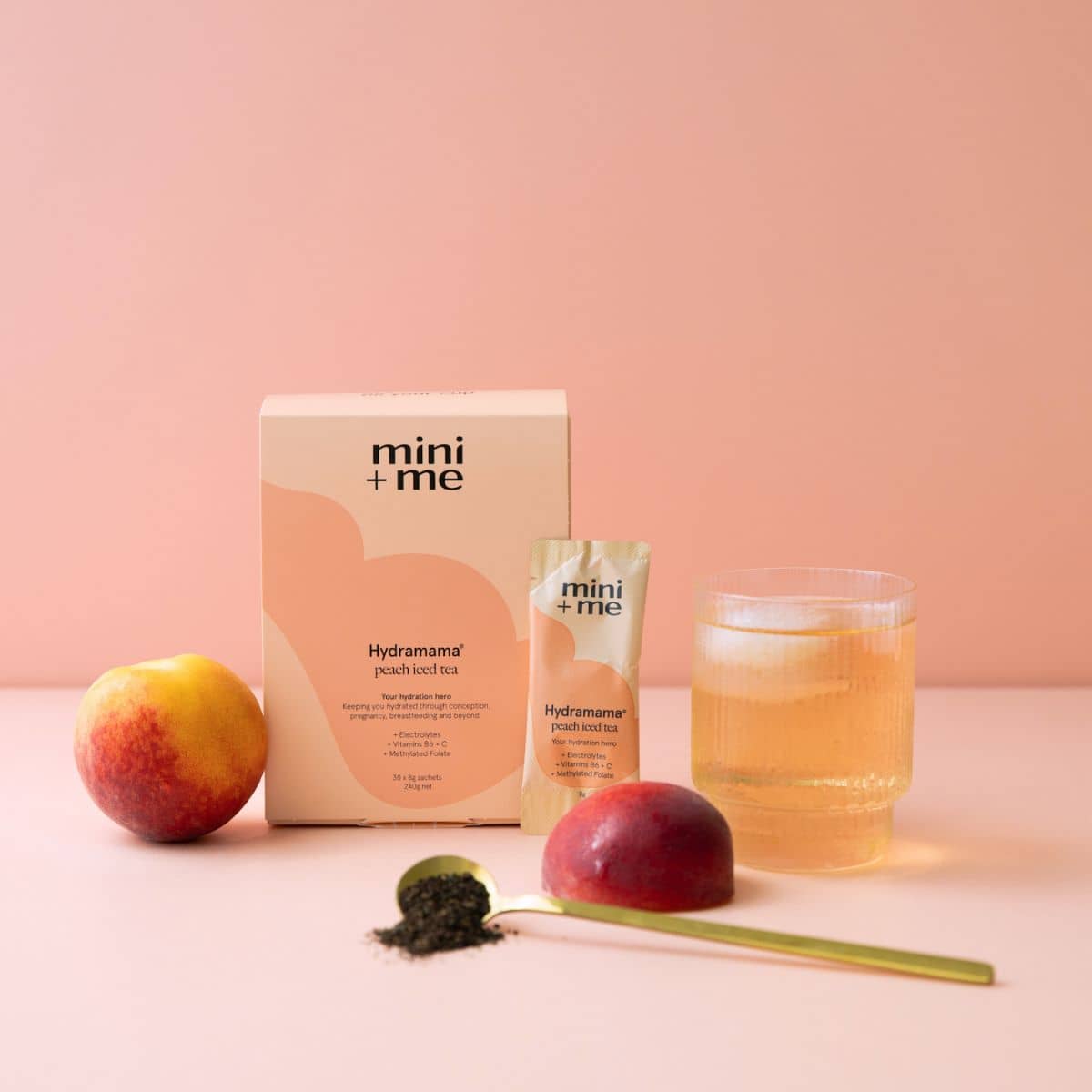 Mini + Me Hydramama Hydration Support Drink - Peach Iced Tea - Image 2