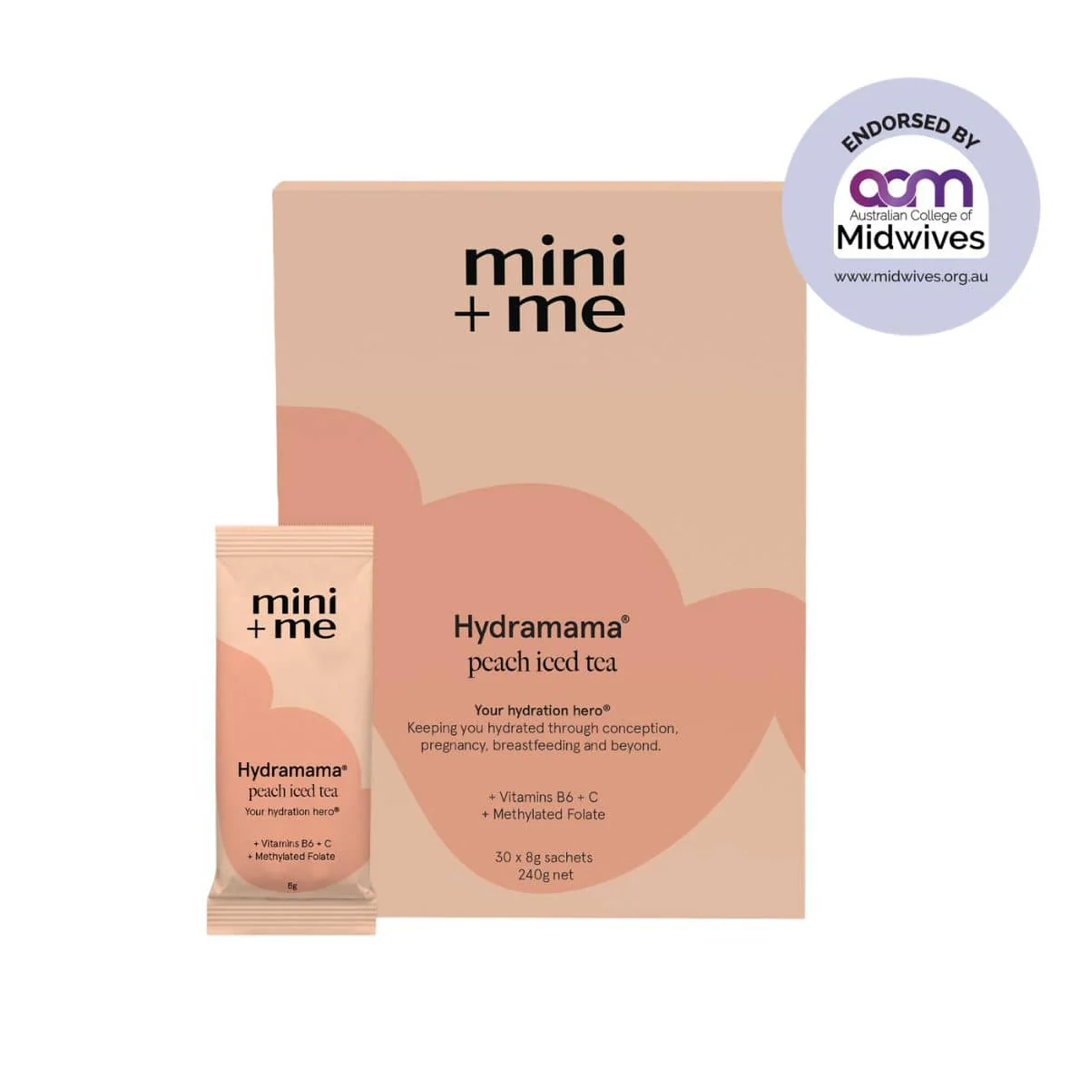 Mini + Me Hydramama Hydration Support Drink - Peach Iced Tea - Image 7