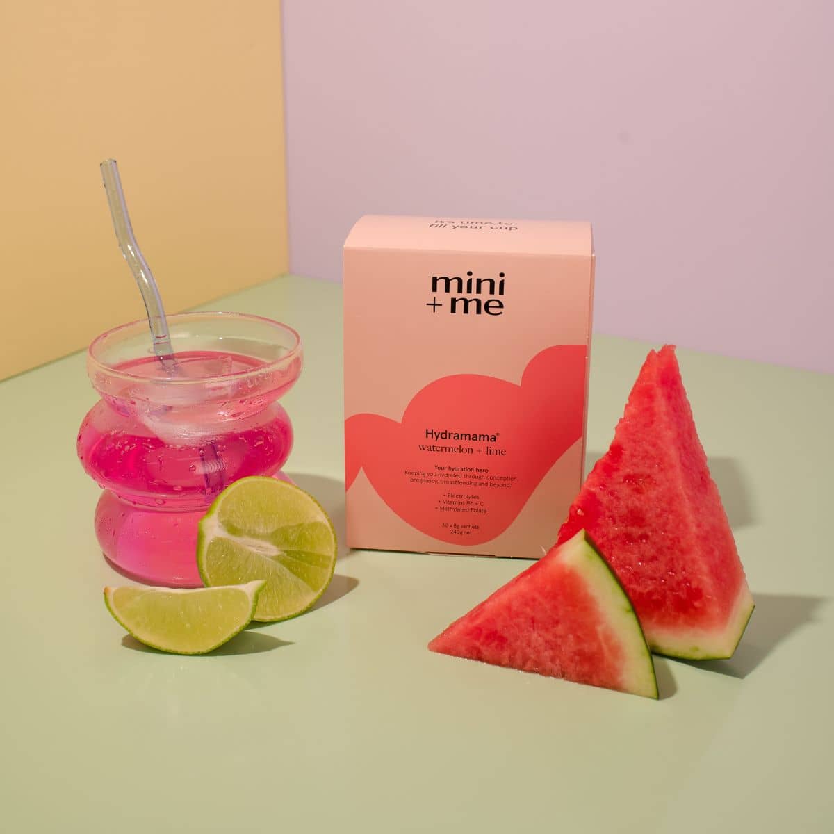 Mini + Me Hydramama Hydration Support Drink - Watermelon and Lime - Image 5