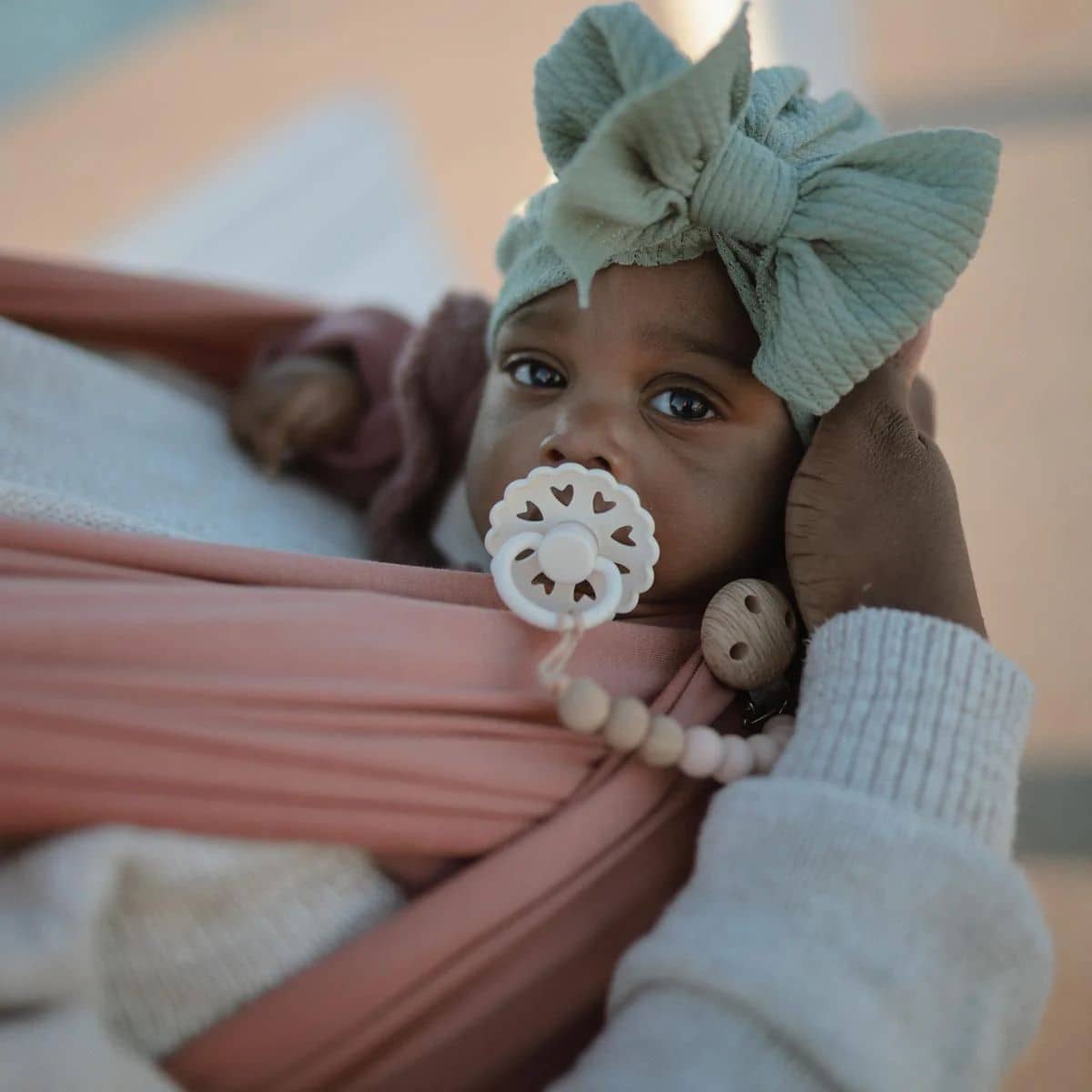 Mushie Pacifier Clip - Eva - Image 4
