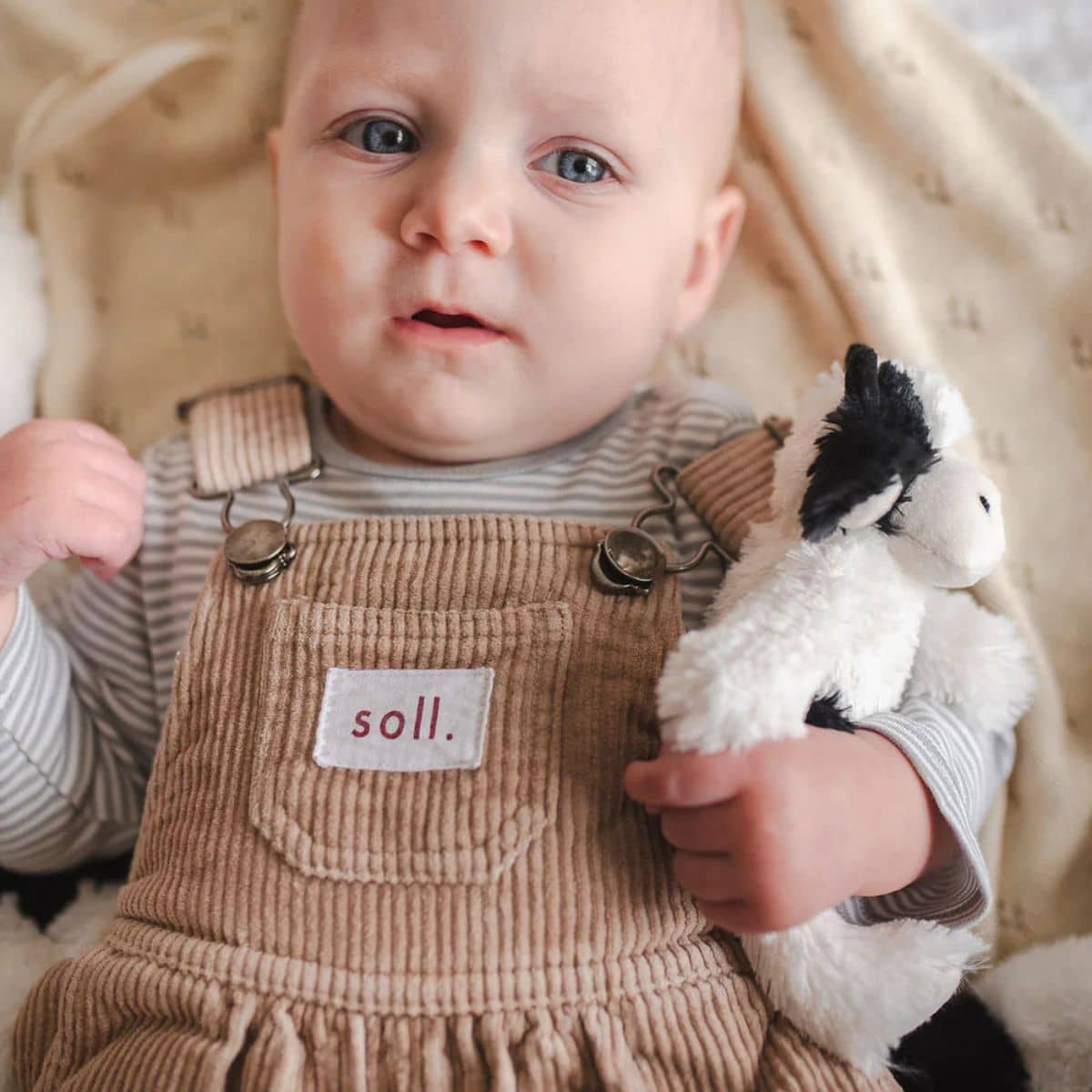 Nana Huchy Clover the Cow Mini Rattle - Black - Image 2
