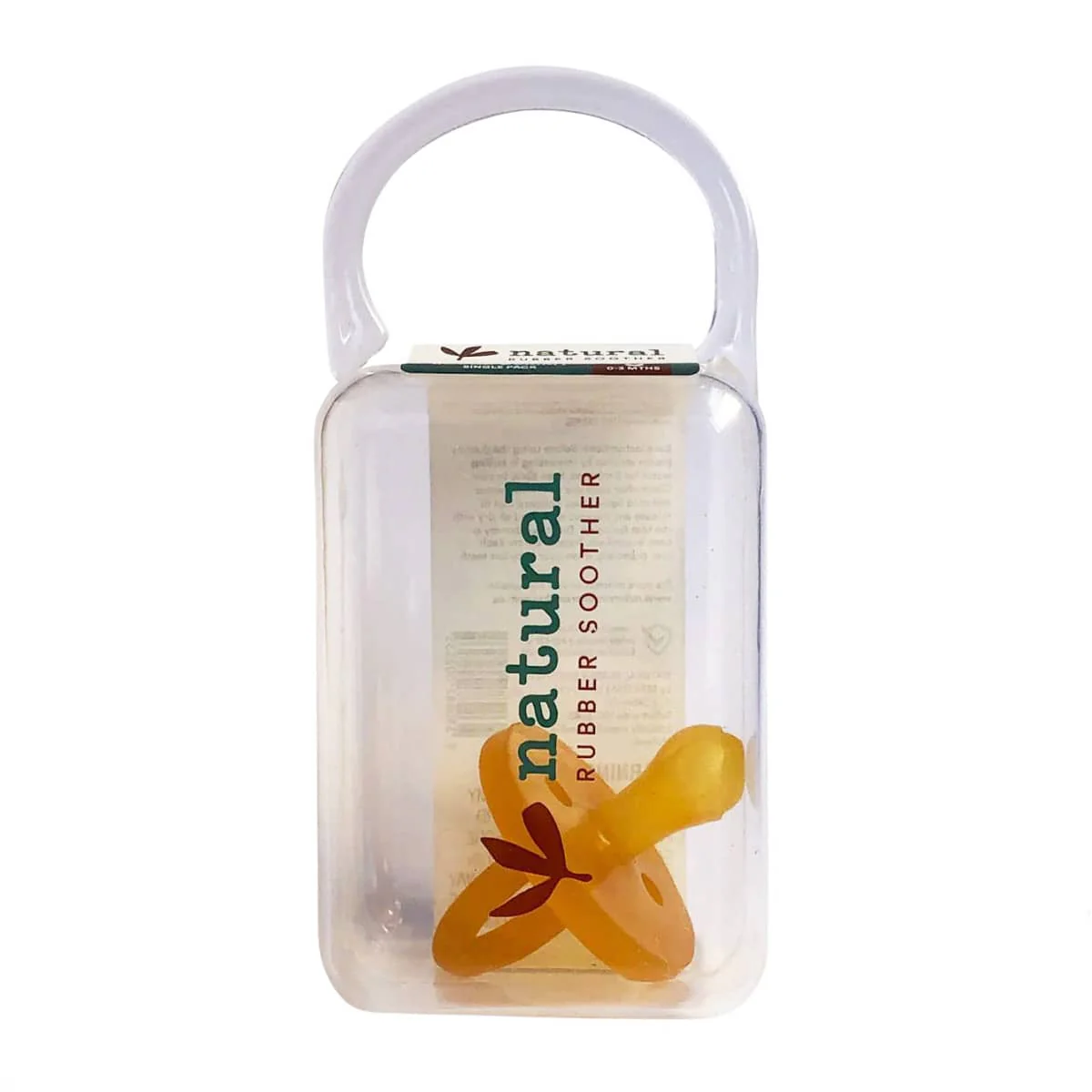 Natural Rubber Soother - Single Rounded Pacifier - Image 3