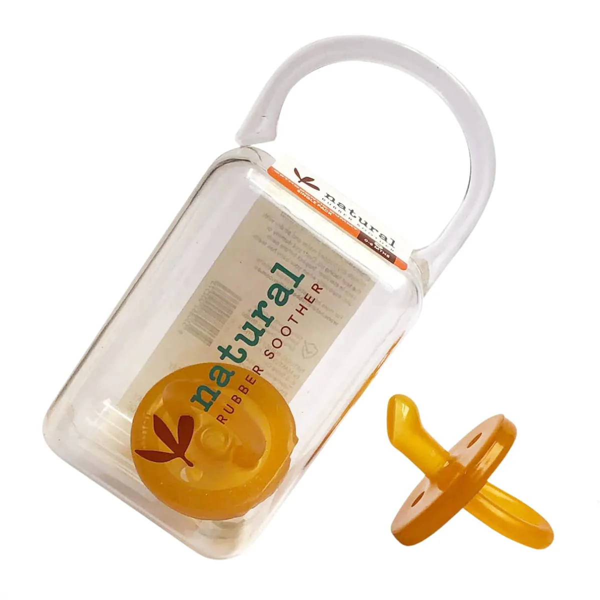 Natural Rubber Soother - Twin Orthodontic Pacifiers - Image 3