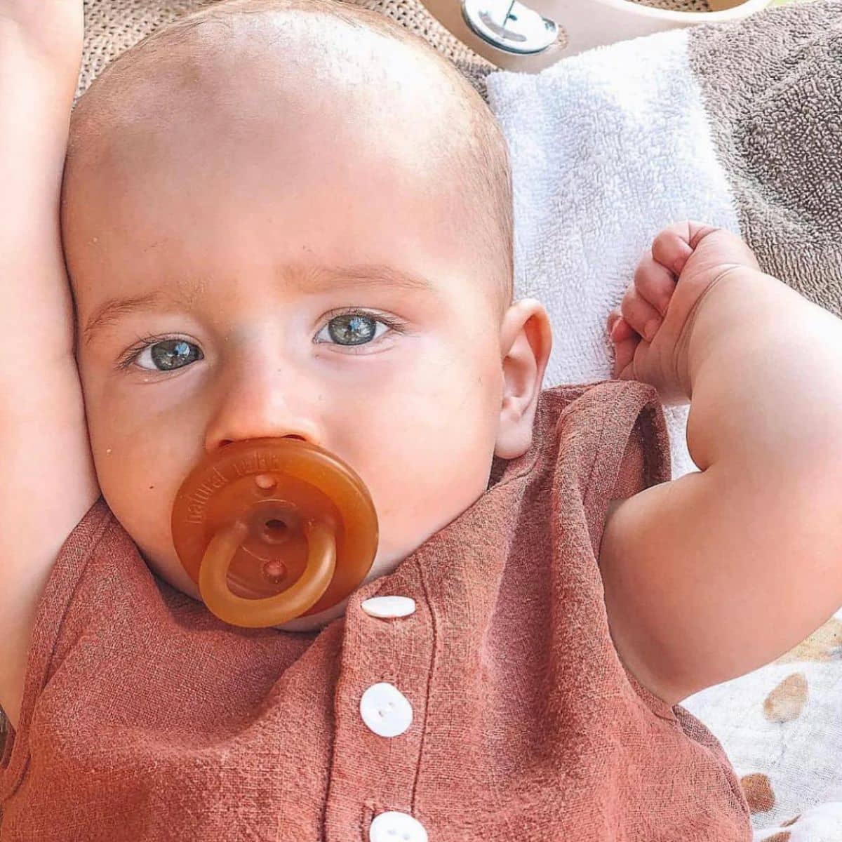 Natural Rubber Soother - Twin Orthodontic Pacifiers - Image 4