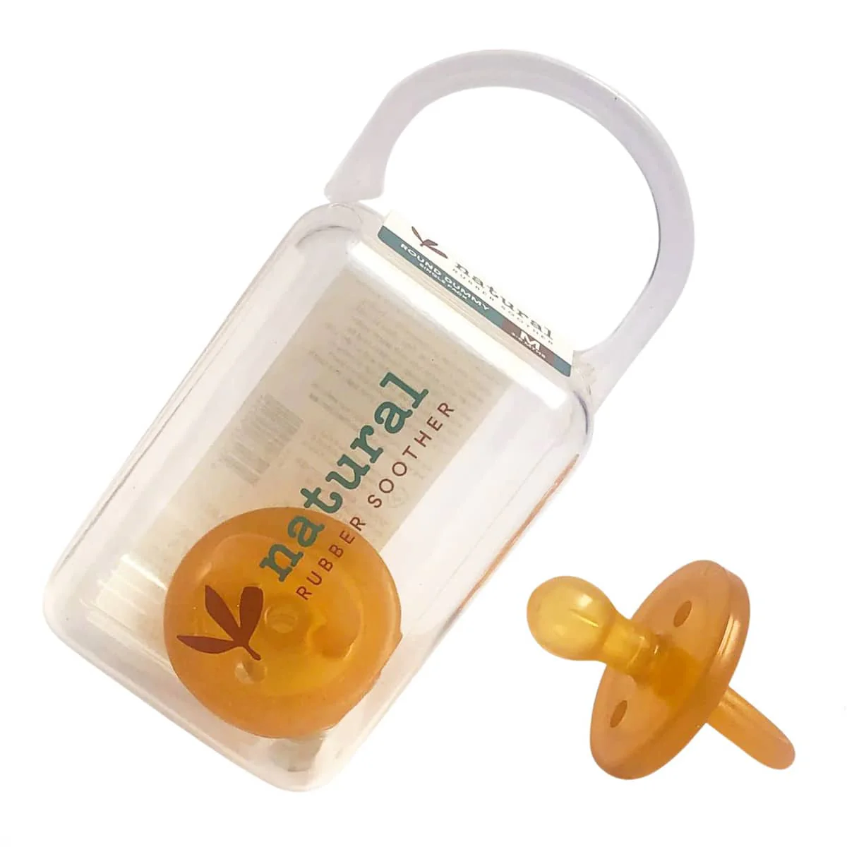 Natural Rubber Soother - Twin Rounded Pacifiers - Image 3