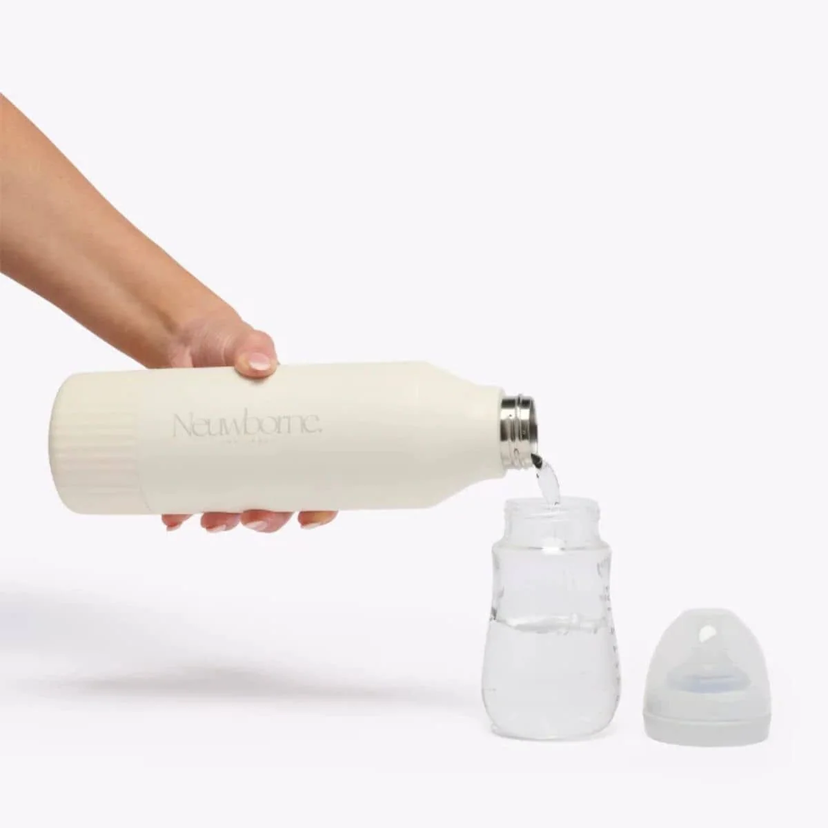 Neuwborne Formula Feeding Baby Thermos - Cream - Image 4