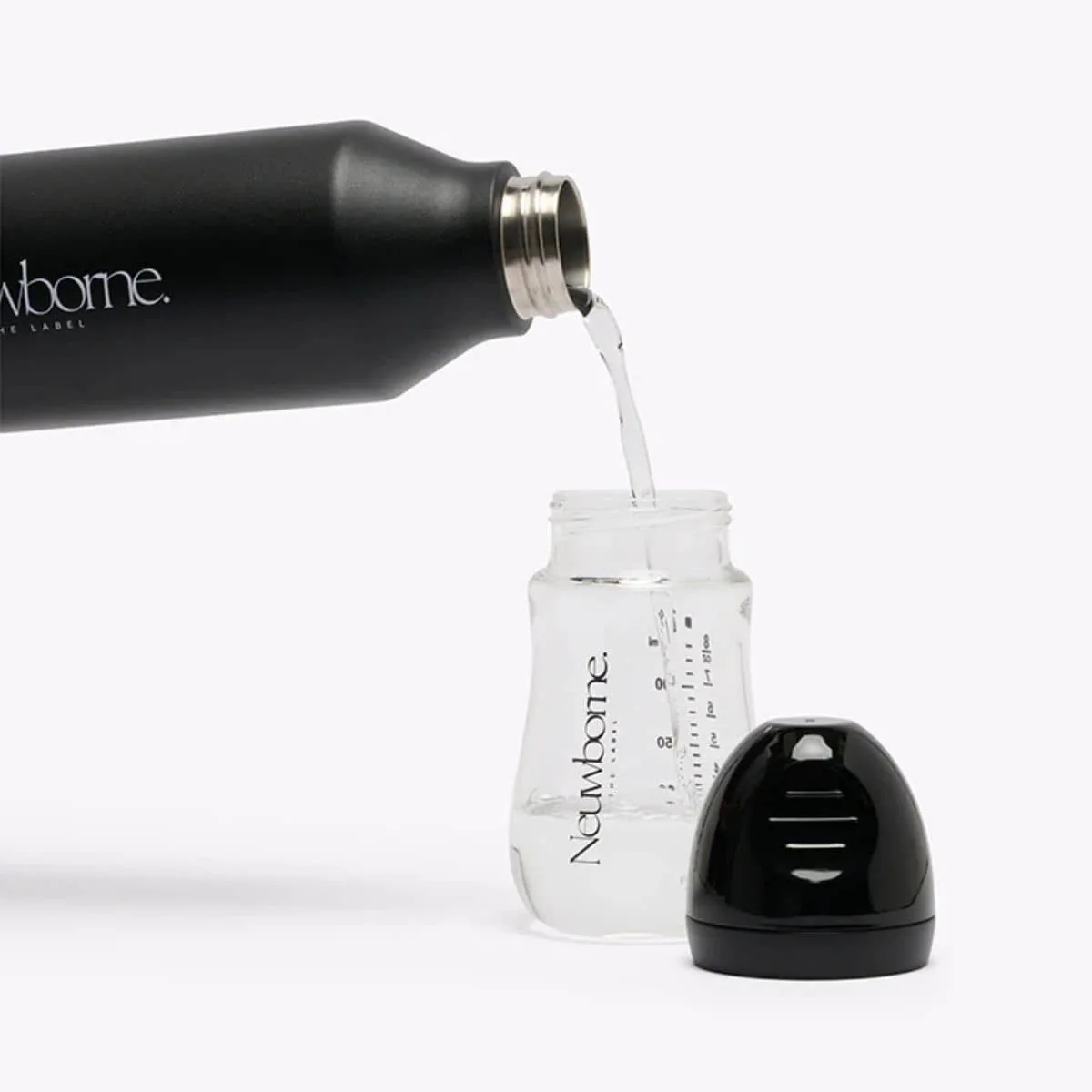 Neuwborne Glass Baby Bottle - Black - Image 2