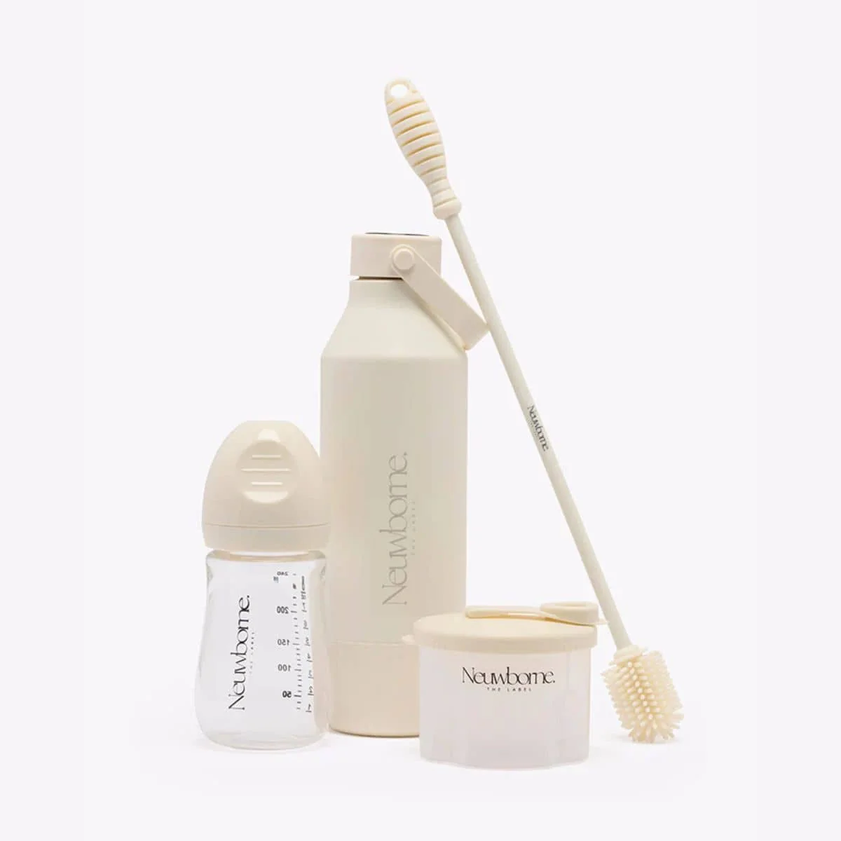 Neuwborne Glass Baby Bottle - Cream - Image 5