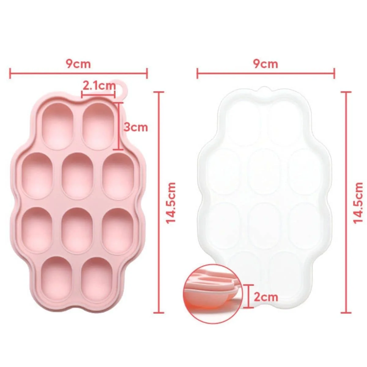 Nibble and Rest - Mini Silicone Freezer Tray with Lid - Image 4