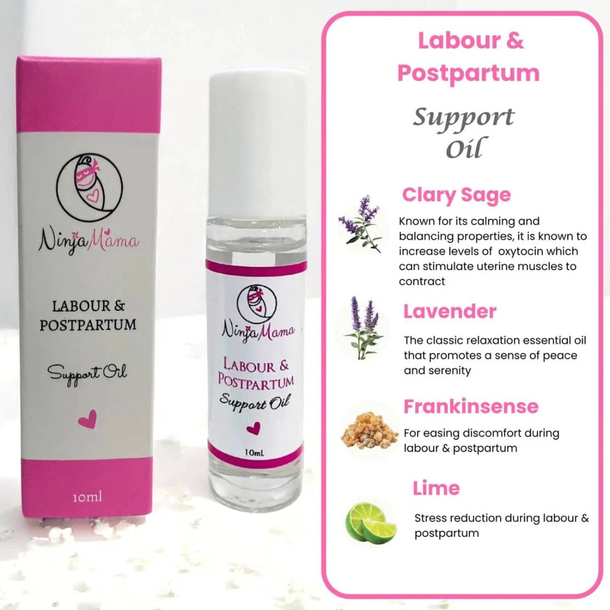Ninja Mama Labour and Postpartum Support Oil Roller - Image 3