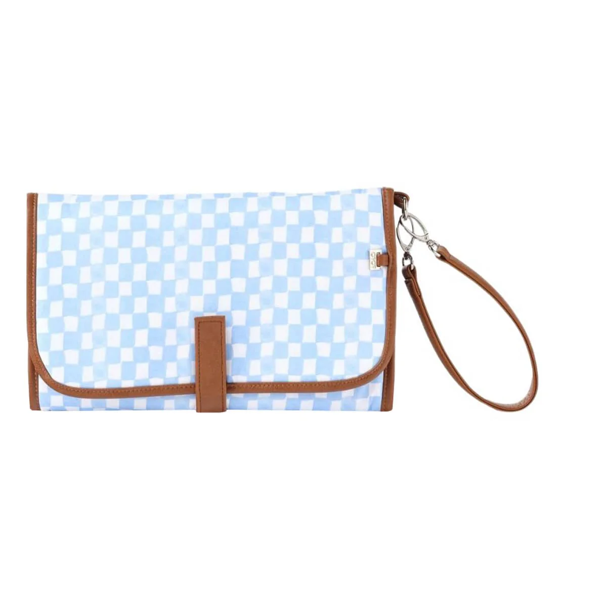 OiOi Change Mat Clutch - Blue Check