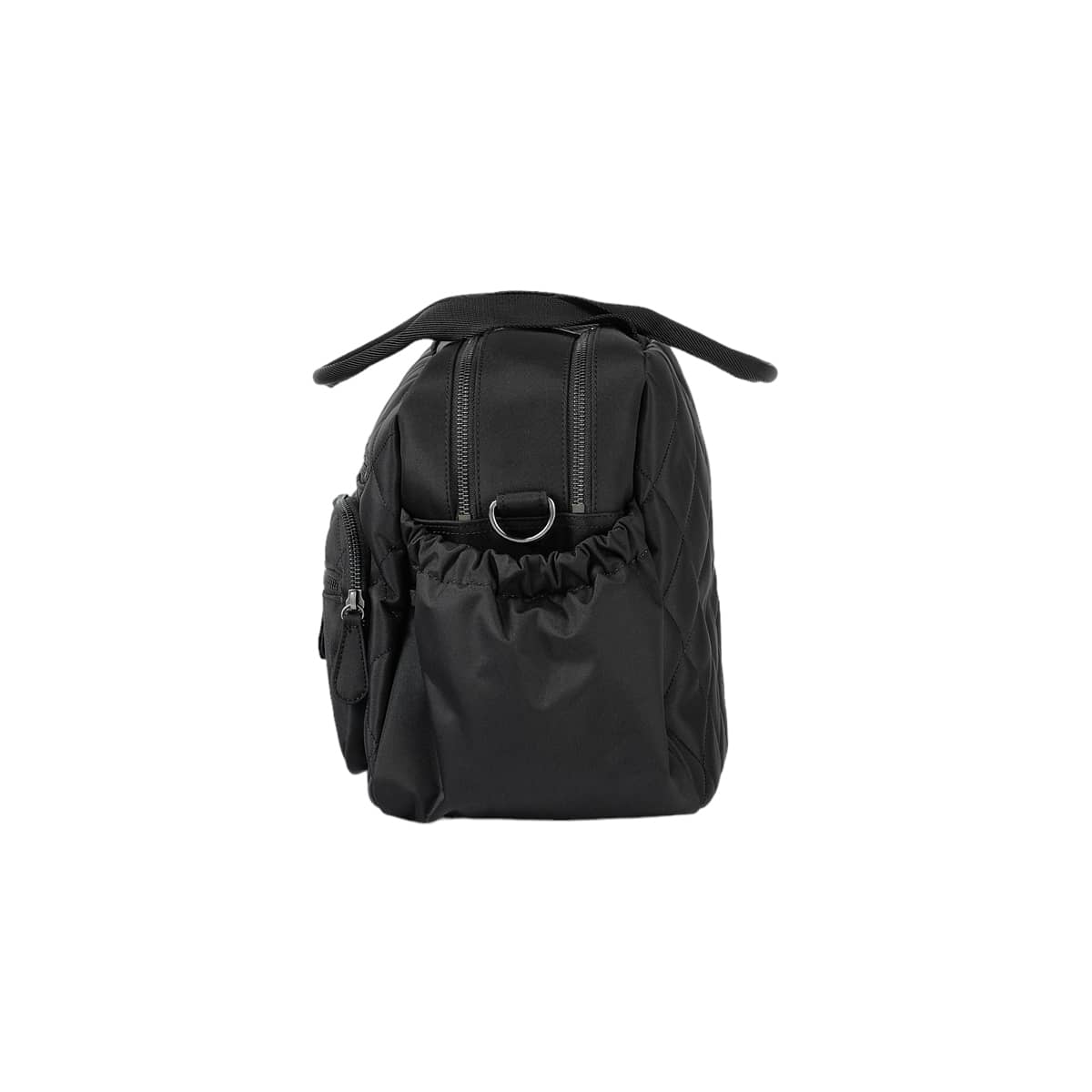 OiOi Carry All Nappy Bag - Black Diamond Quilt - Image 7