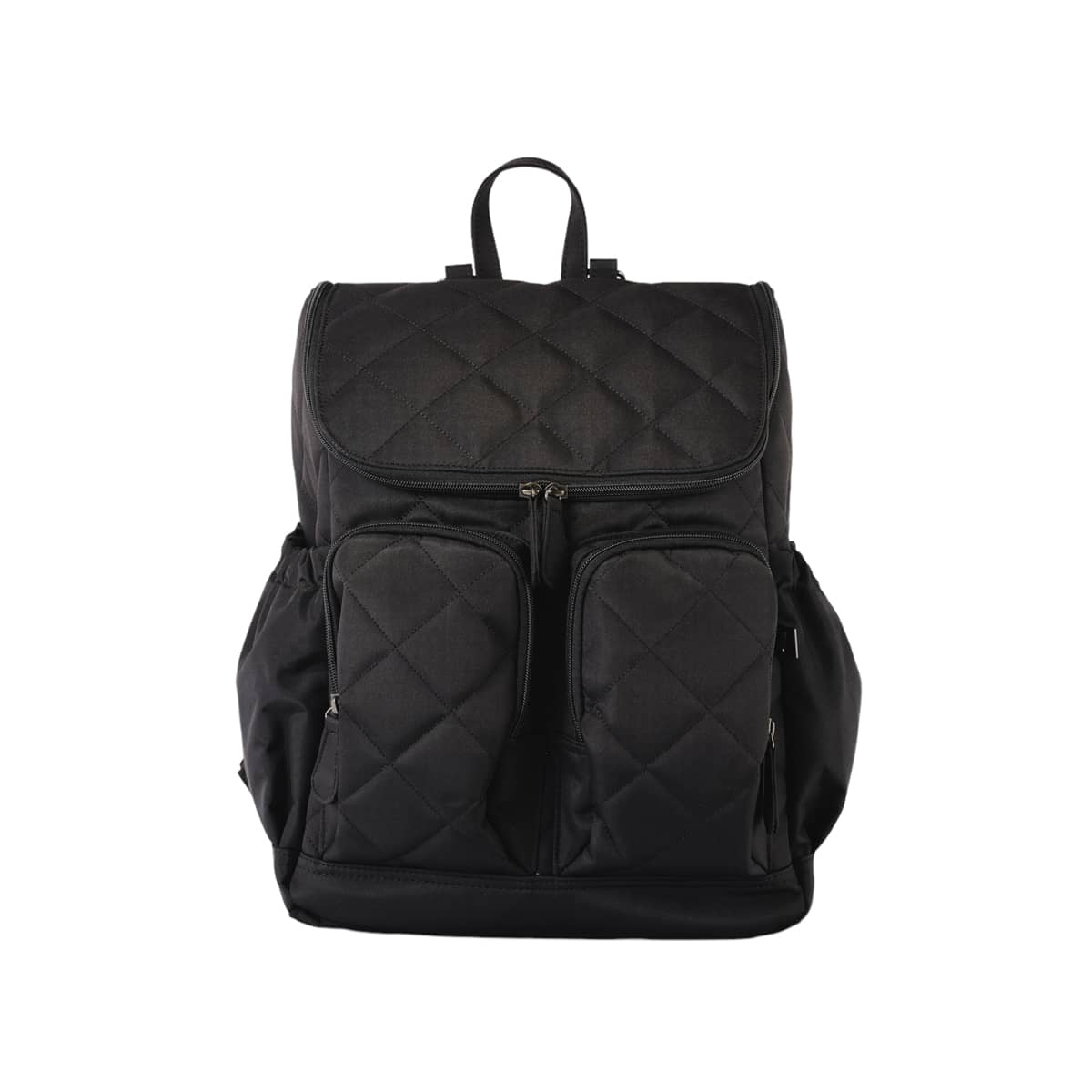 OiOi Signature Nappy Backpack - Black Diamond Quilt