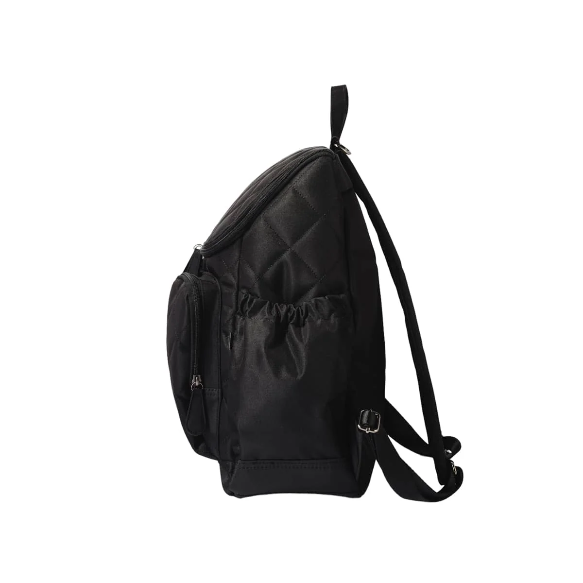 OiOi Signature Nappy Backpack - Black Diamond Quilt - Image 6
