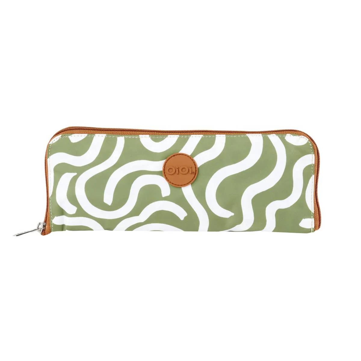 OiOi Fold Up Tote - Green Squiggle - Image 2