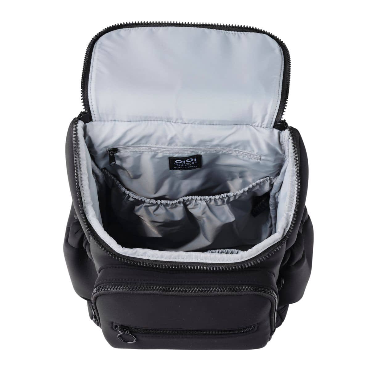 OiOi Mini Signature Backpack 2.0 - Black Neoprene - Image 3