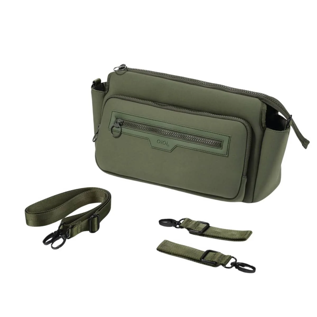 OiOi Multitasker Pram Caddy - Sage Neoprene