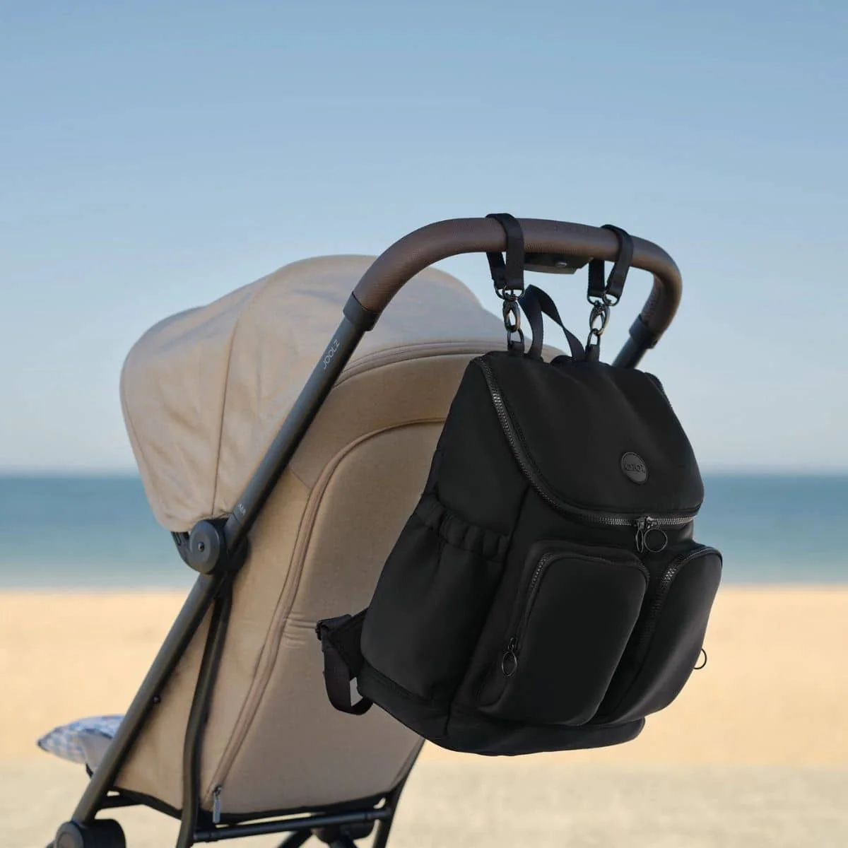 OiOi Signature Nappy Backpack - Black Neoprene - Image 10