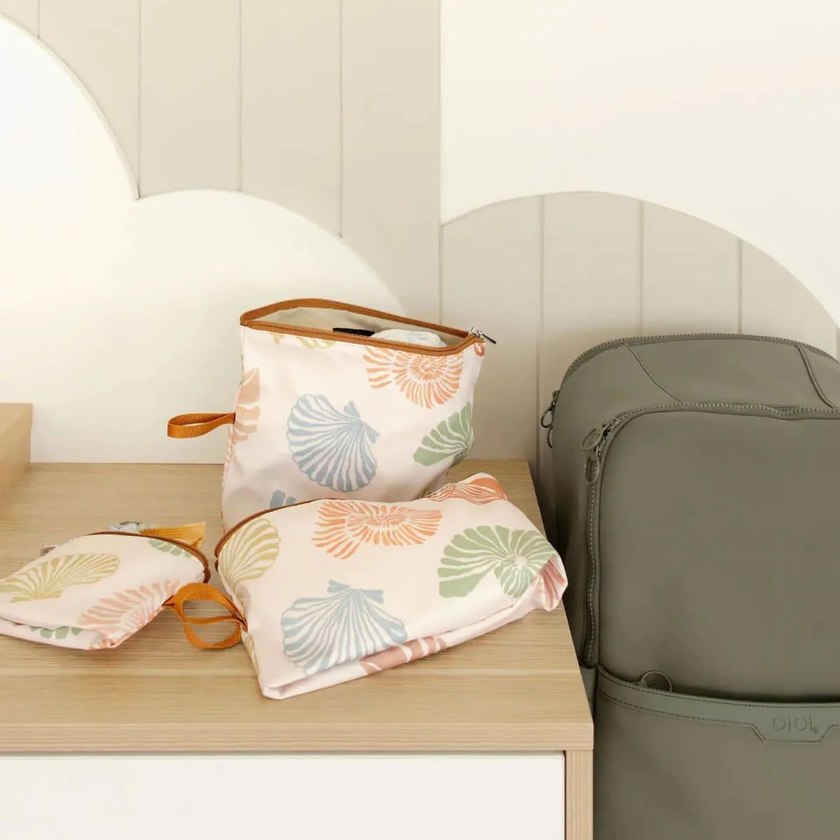 OiOi Packing Pouch Trio - Seashells - Image 2