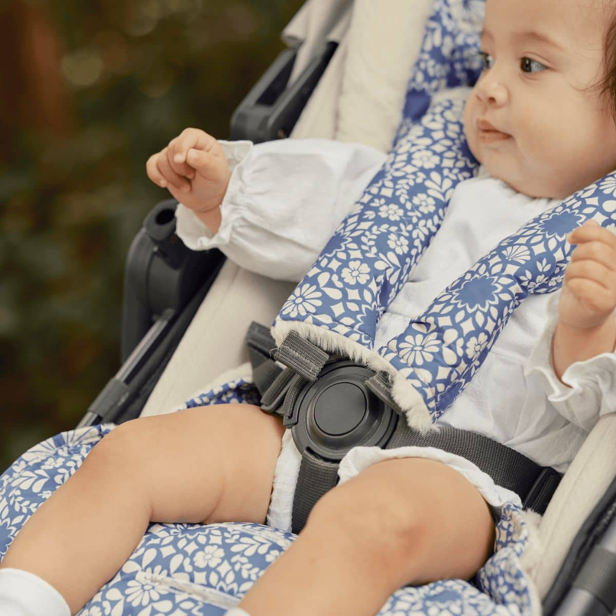 OiOi Reversible Cozy Fleece Pram Liner - Moroccan Tile - Image 6