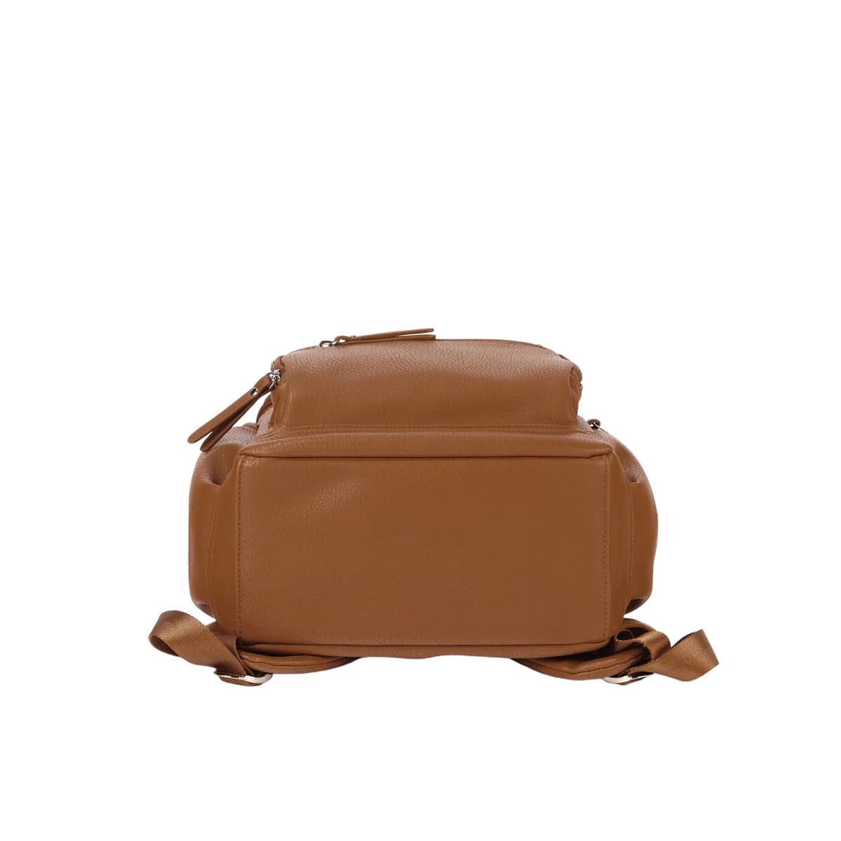 OiOi Mini Signature Backpack 2.0 - Chestnut Brown Vegan Leather - Image 7