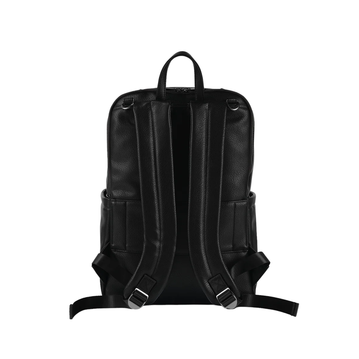 OiOi Multitasker Nappy Backpack - Black Vegan Leather - Image 12