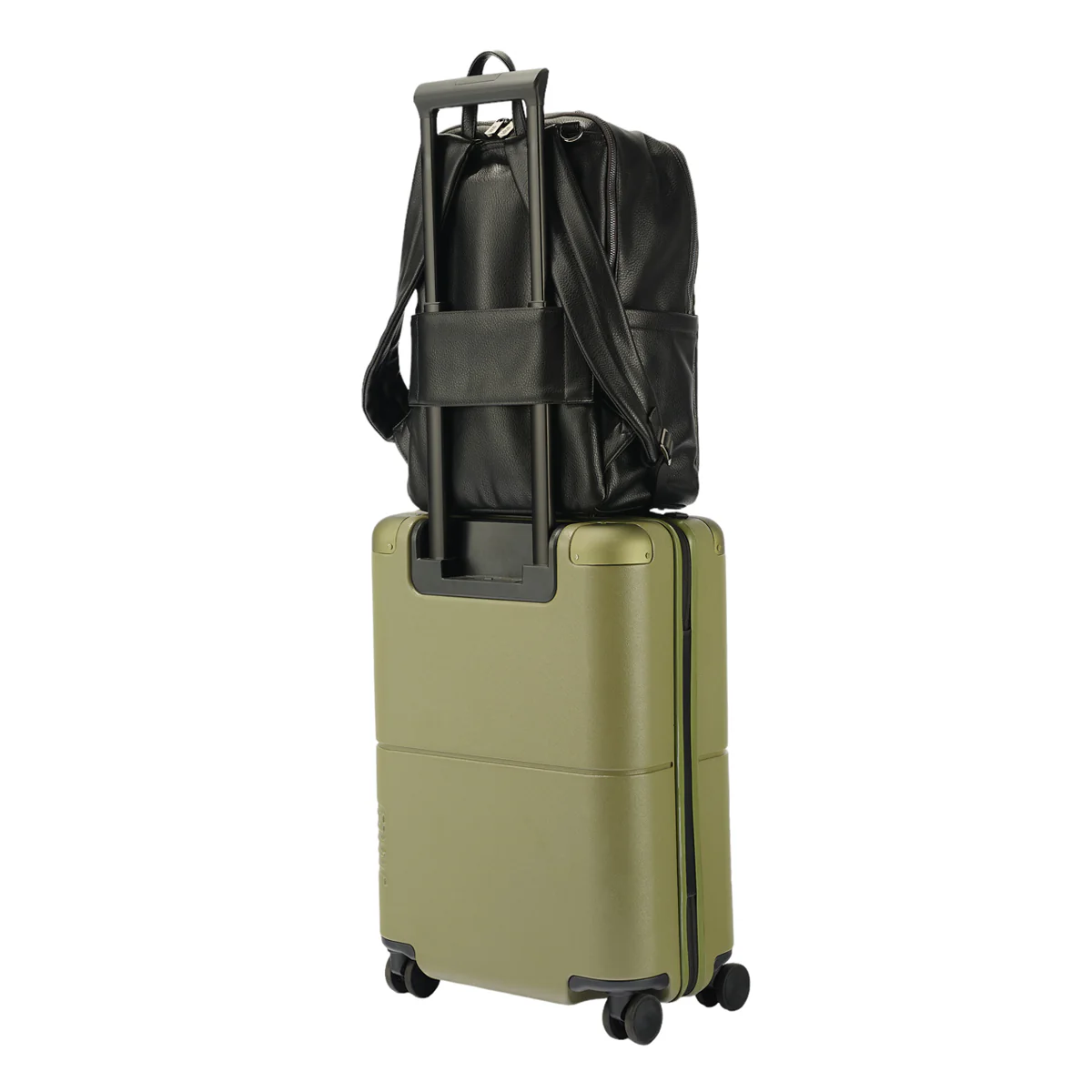 OiOi Multitasker Nappy Backpack - Black Vegan Leather - Image 5
