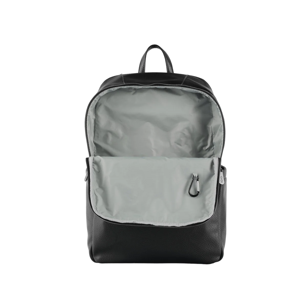 OiOi Multitasker Nappy Backpack - Black Vegan Leather - Image 7