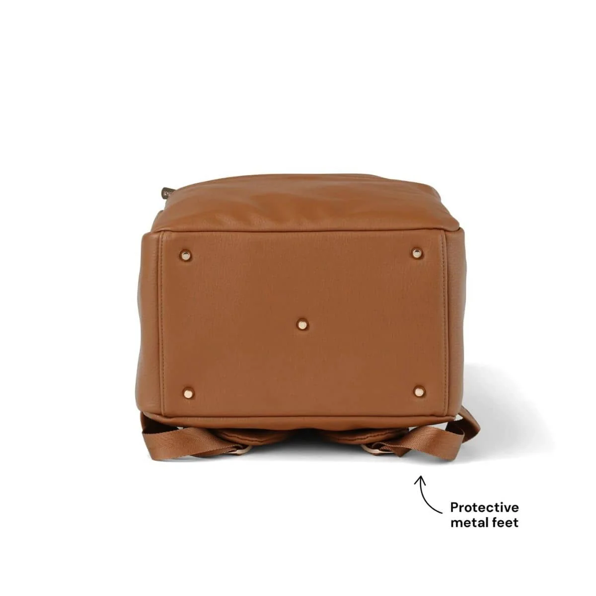 OiOi Multitasker Nappy Backpack - Chestnut Vegan Leather - Image 11