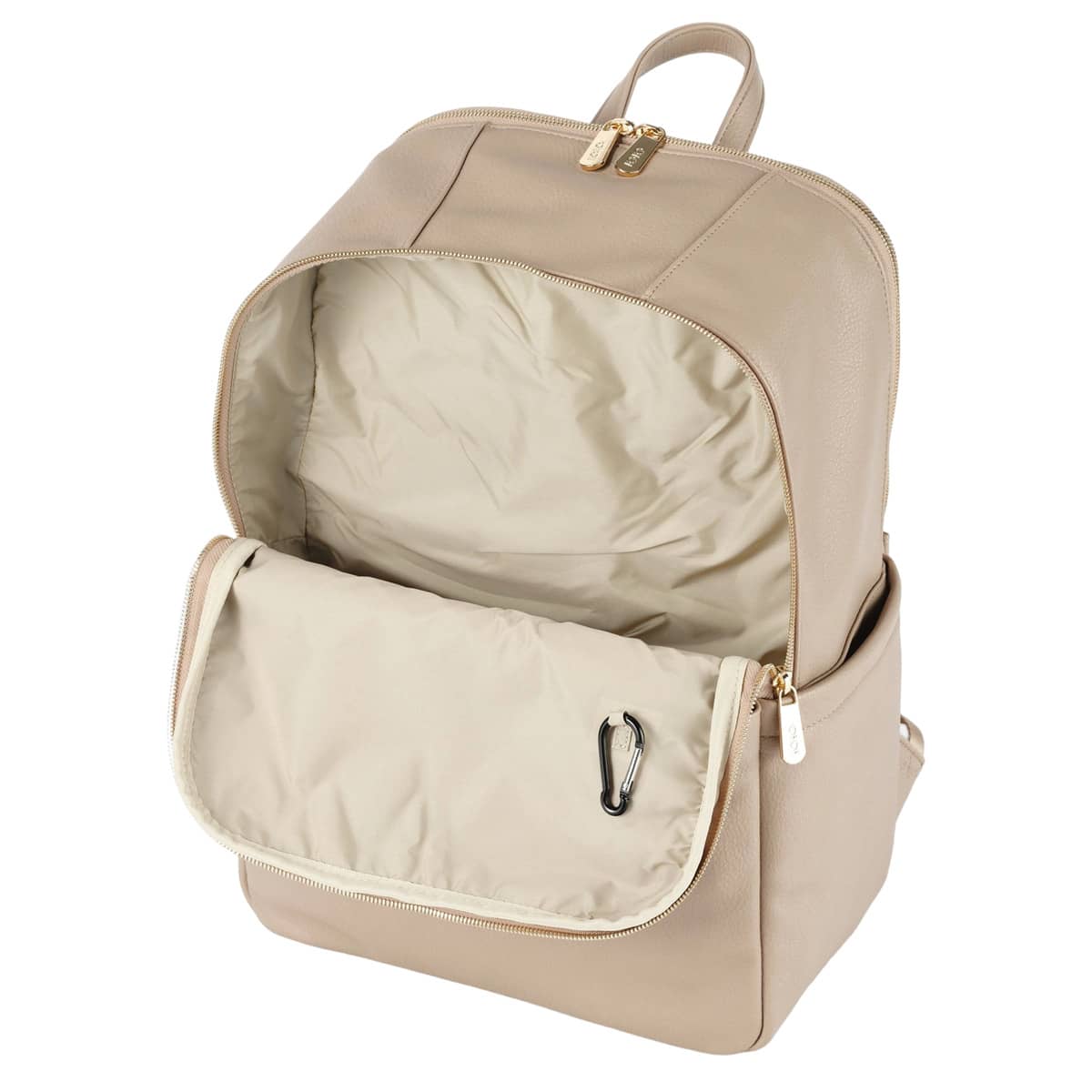 OiOi Multitasker Nappy Backpack - Oat Vegan Leather - Image 5