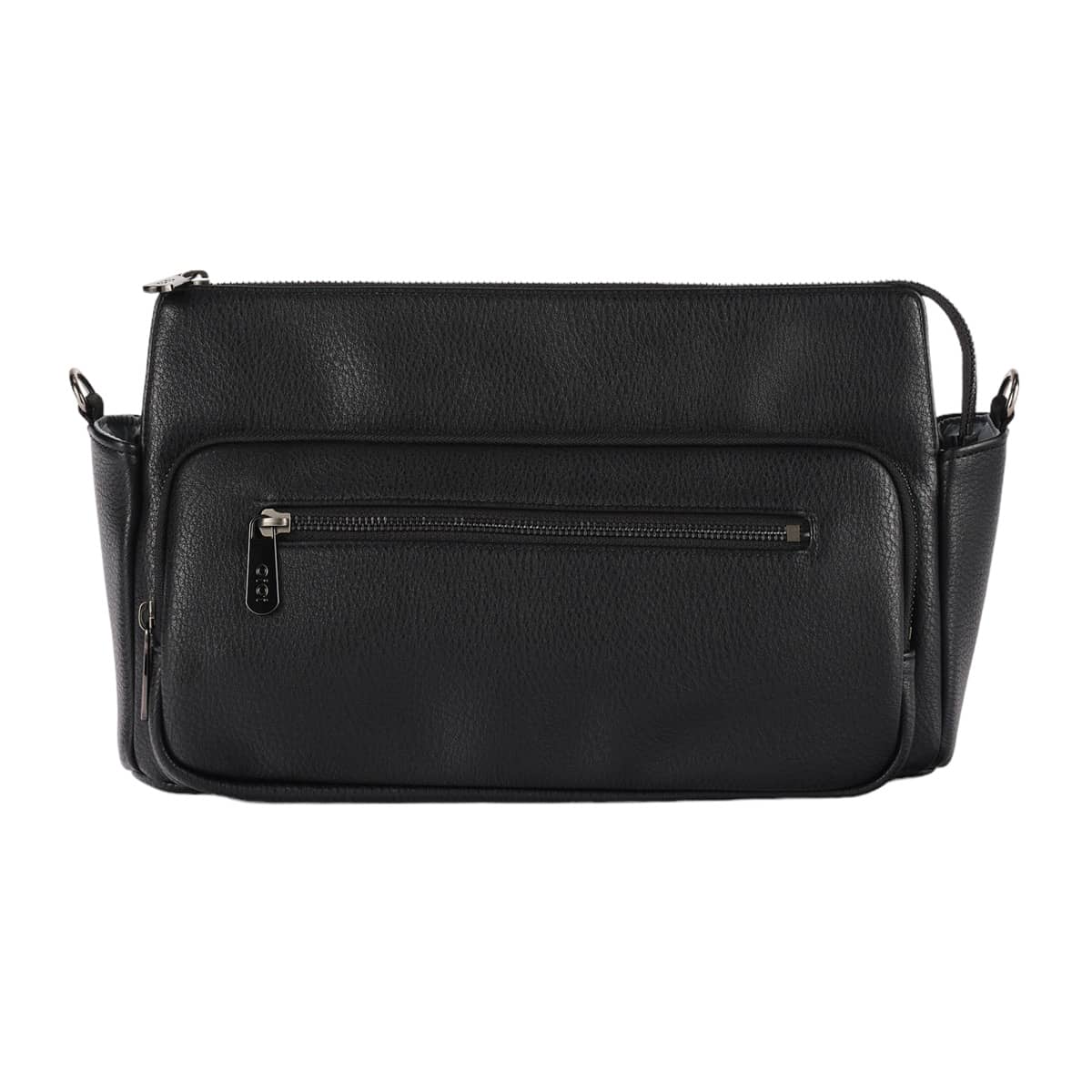 OiOi Multitasker Pram Caddy 2.0 - Black Vegan Leather - Image 9