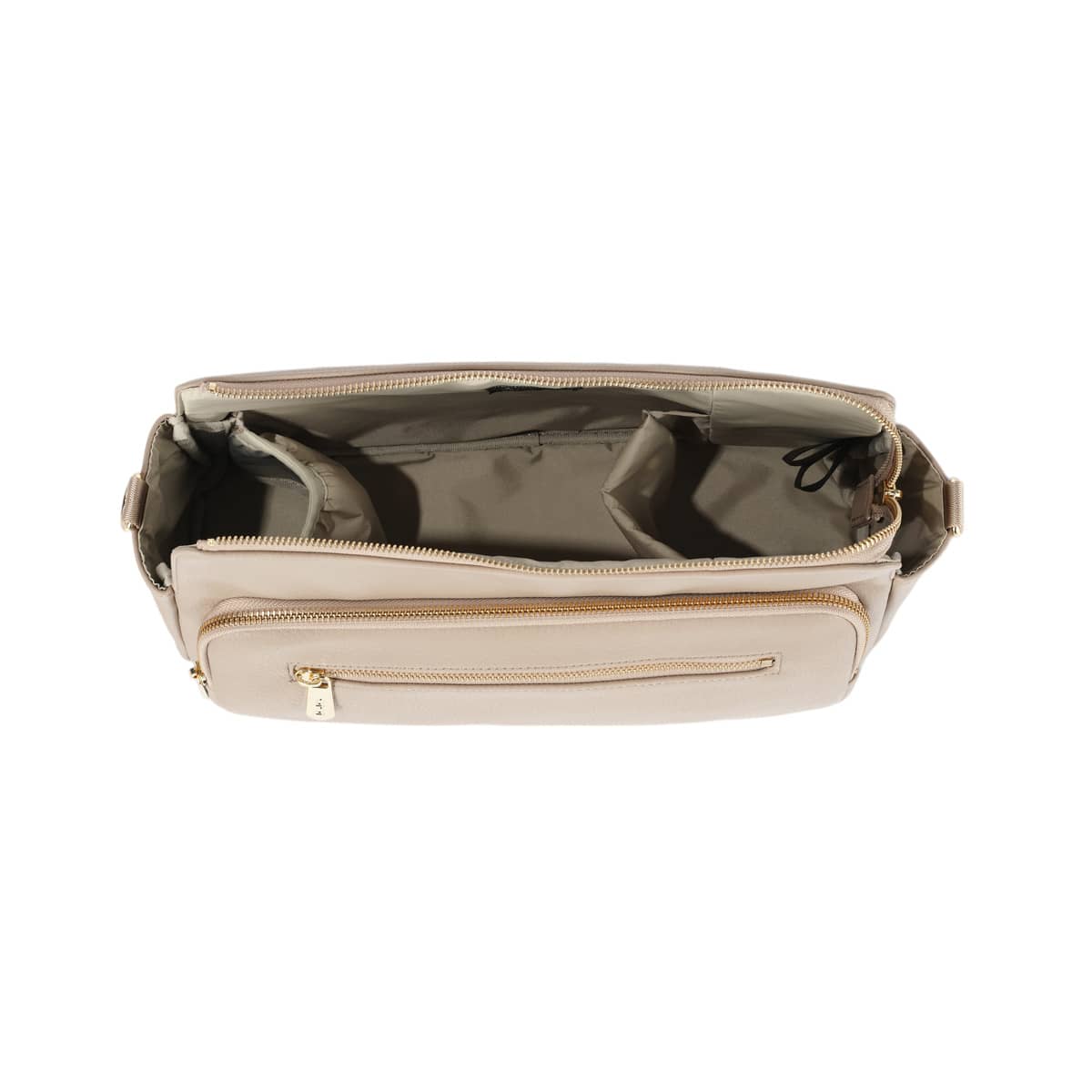 OiOi Multitasker Pram Caddy 2.0 - Oat Vegan Leather - Image 11