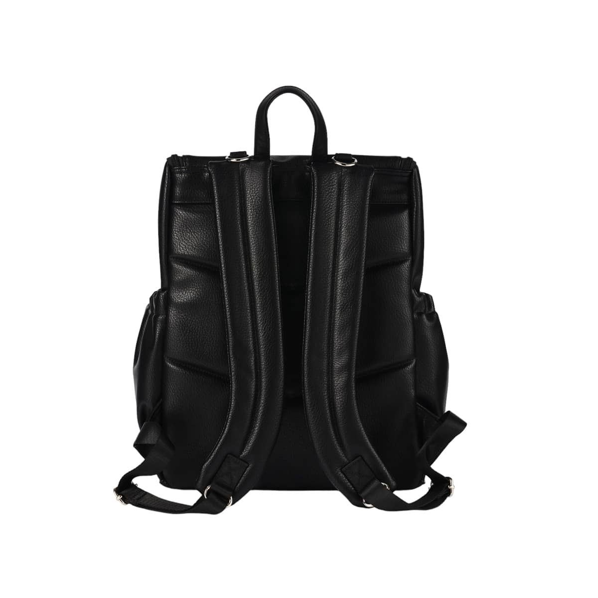OiOi Signature Nappy Backpack - Black Vegan Leather - Image 6