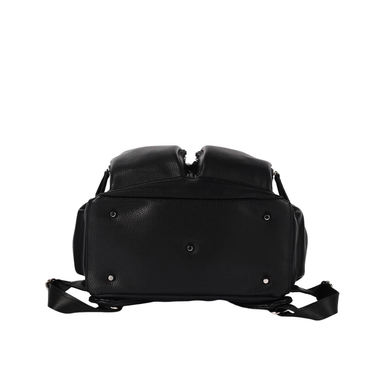 OiOi Signature Nappy Backpack - Black Vegan Leather - Image 8