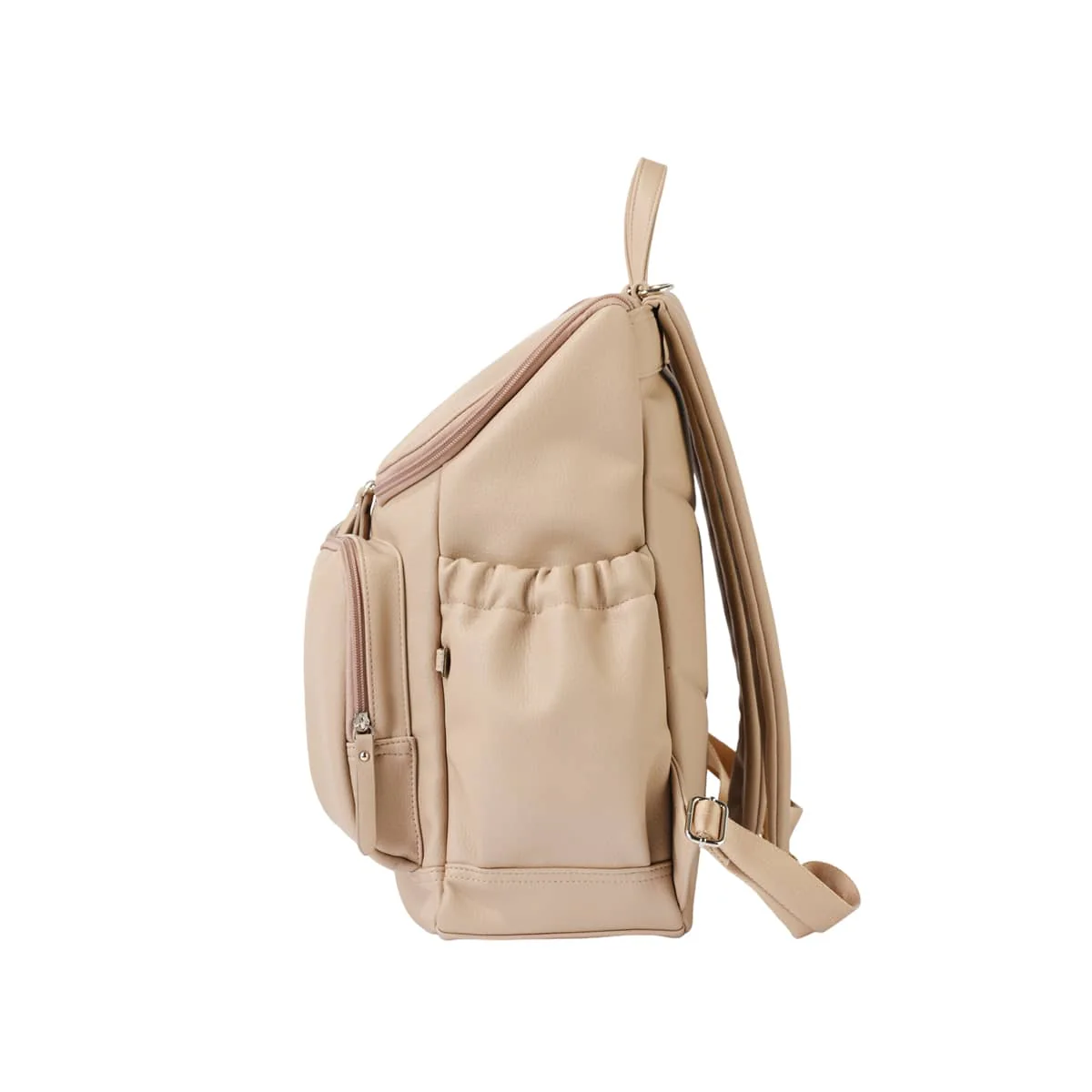 OiOi Signature Nappy Backpack - Oat Vegan Leather - Image 7