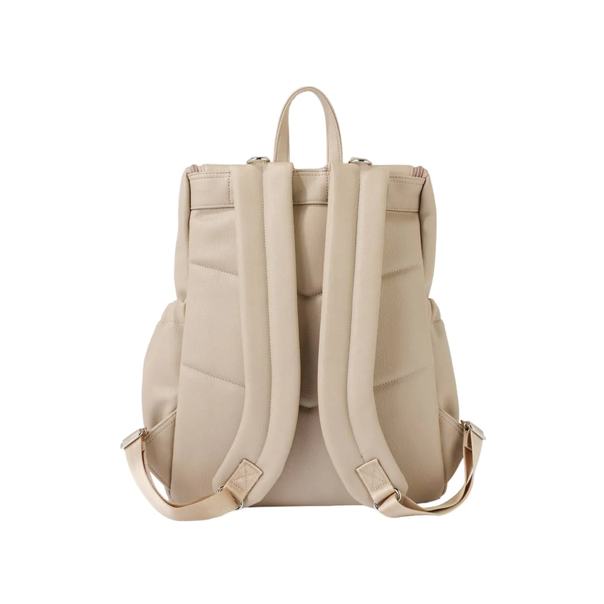 OiOi Signature Nappy Backpack - Oat Vegan Leather - Image 9