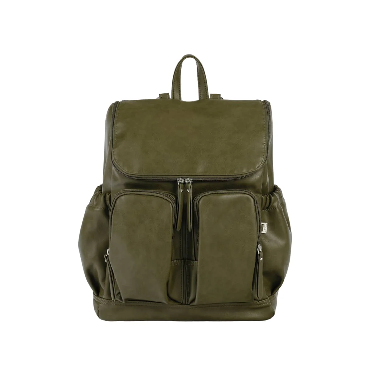OiOi Signature Nappy Backpack - Olive Vegan Leather