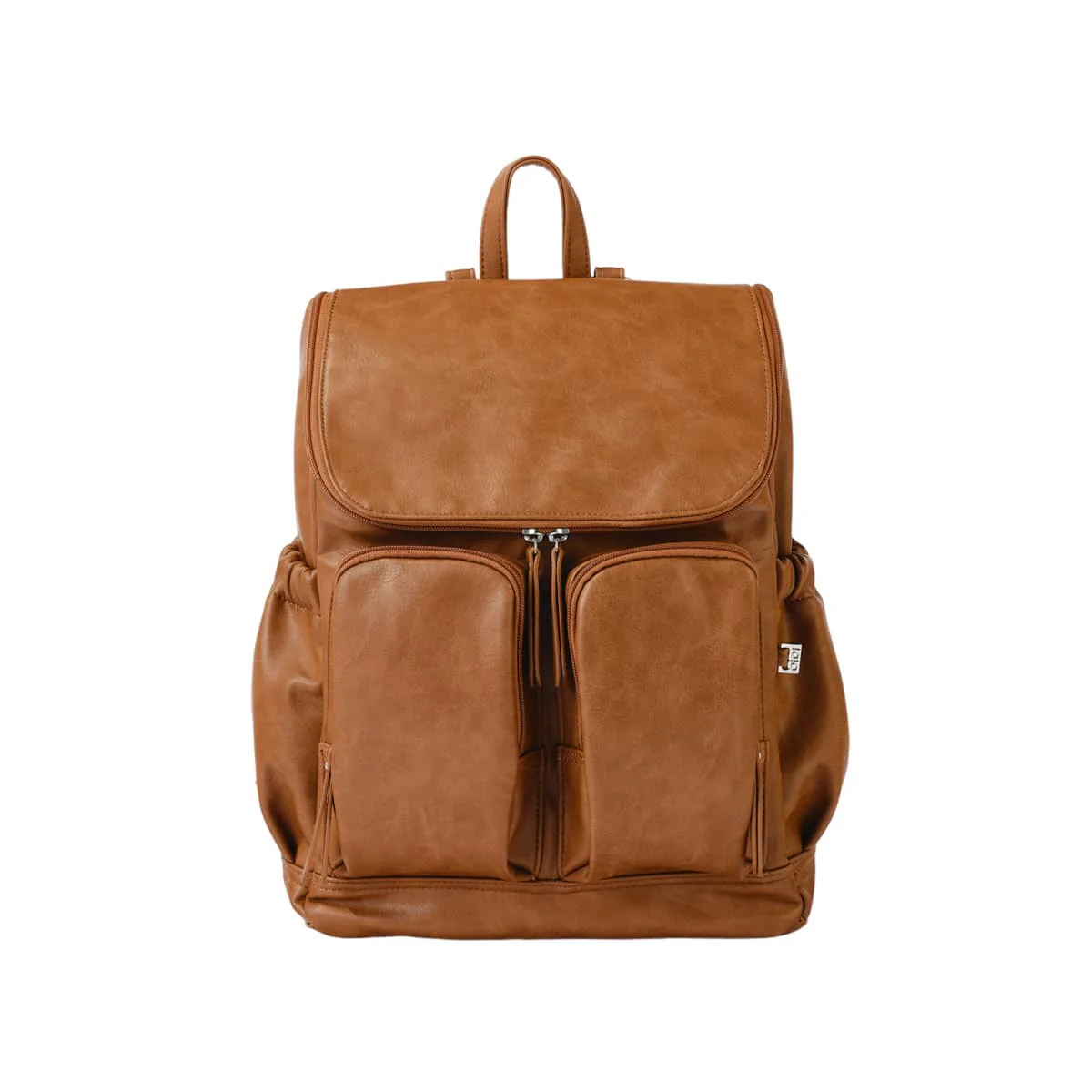 OiOi Signature Nappy Backpack - Tan Vegan Leather
