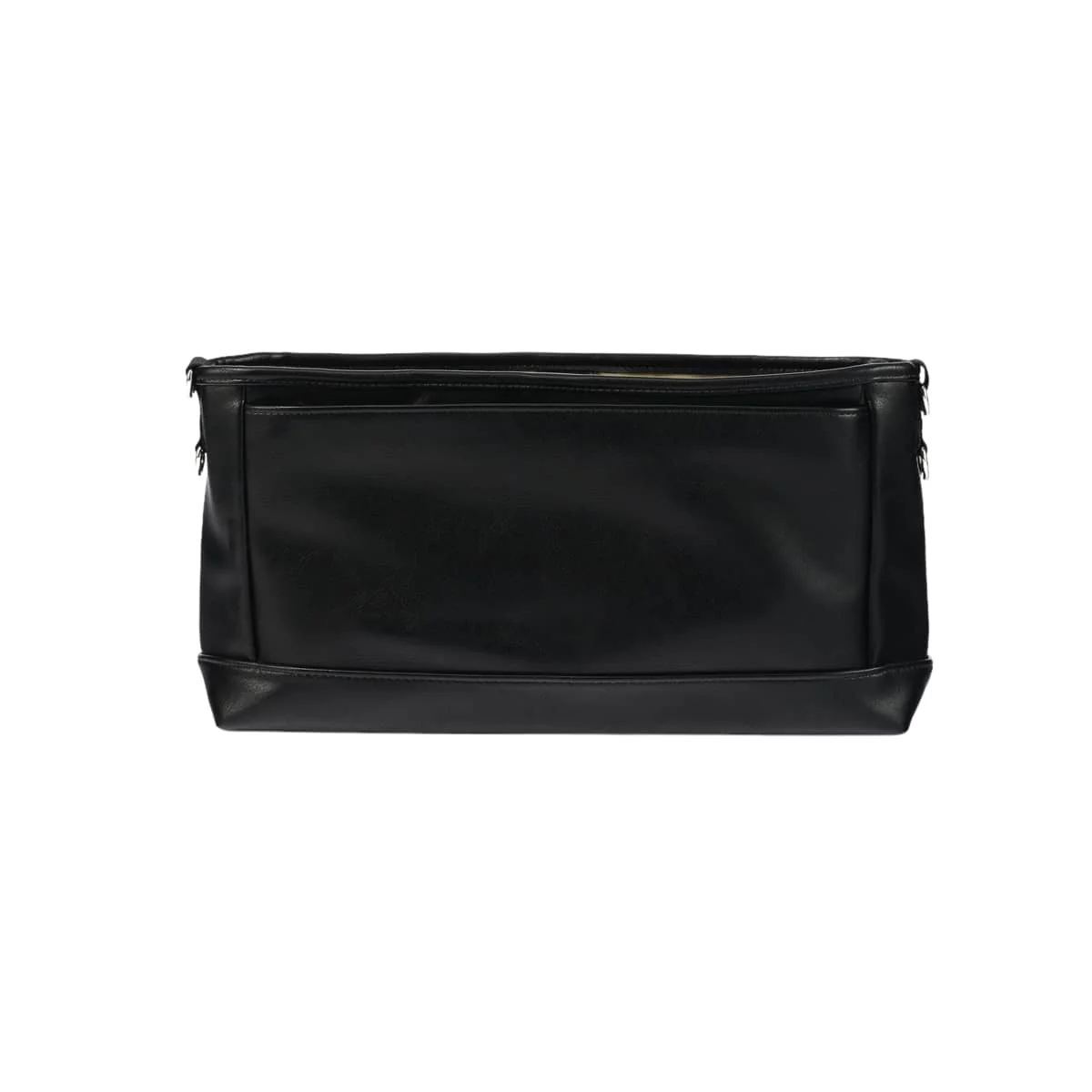 OiOi Stroller Organiser/Pram Caddy - Black Vegan Leather - Image 10