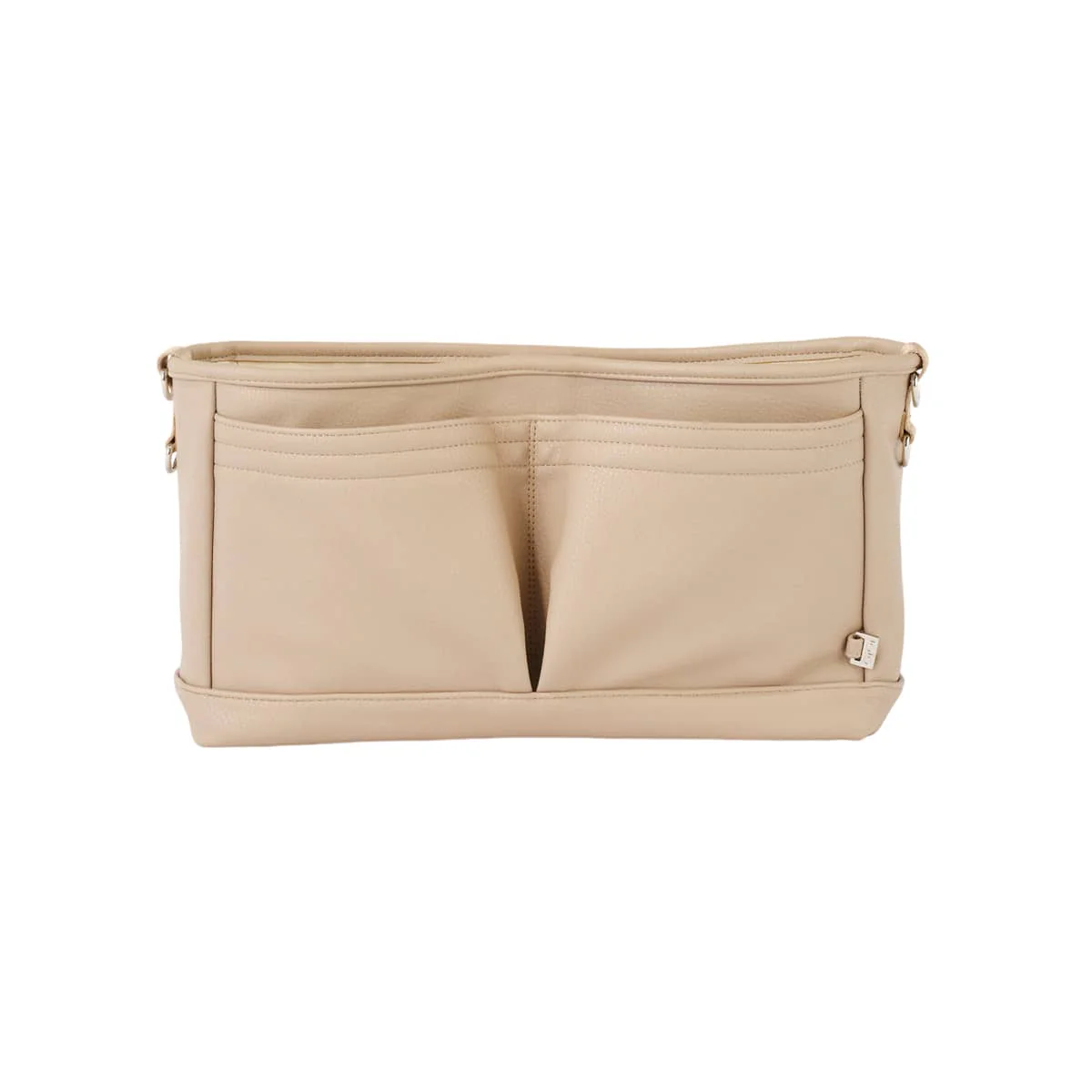 OiOi Stroller Organiser/Pram Caddy - Oat Vegan Leather - Image 7