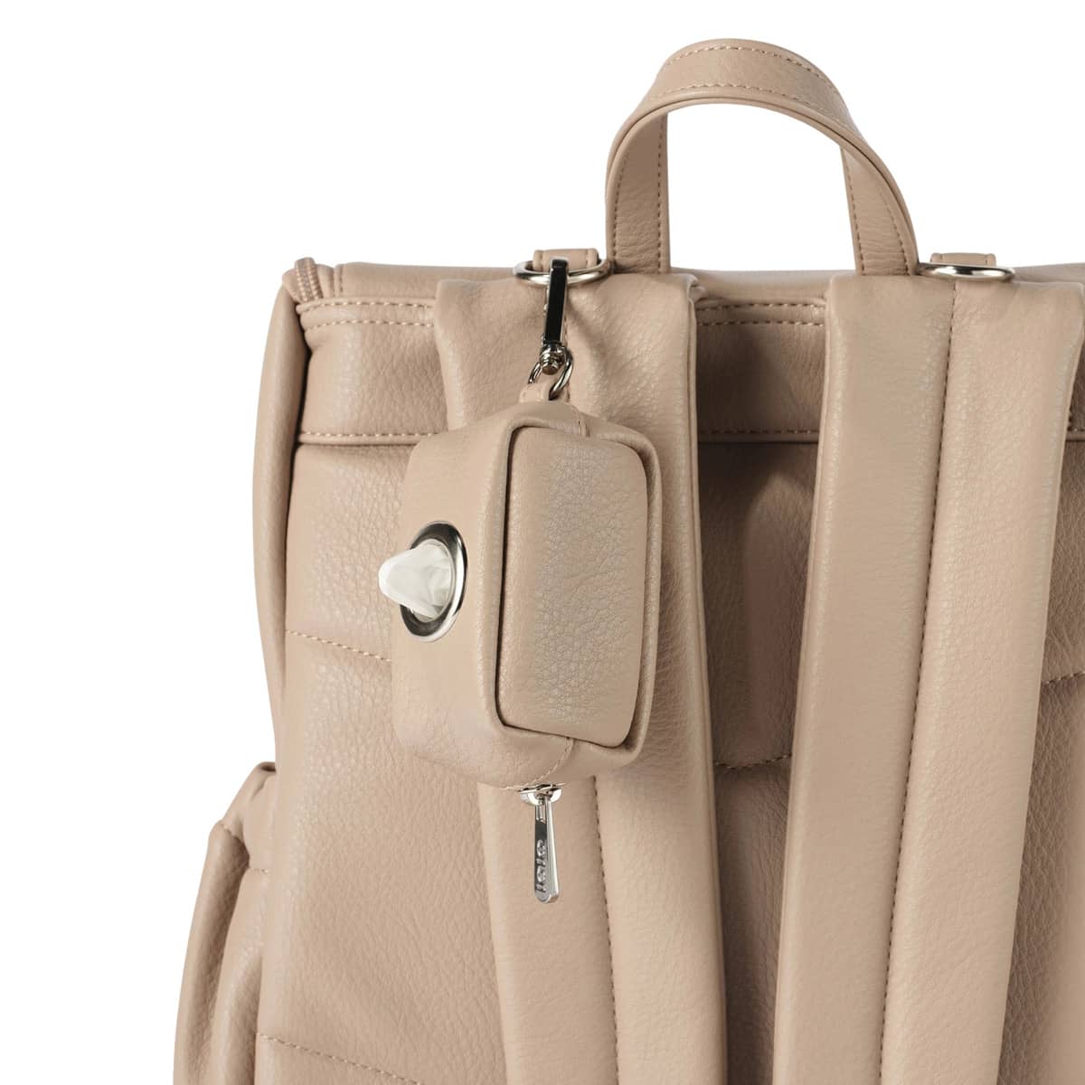 OiOi Waste Bag Dispenser - Oat Vegan Leather - Image 2